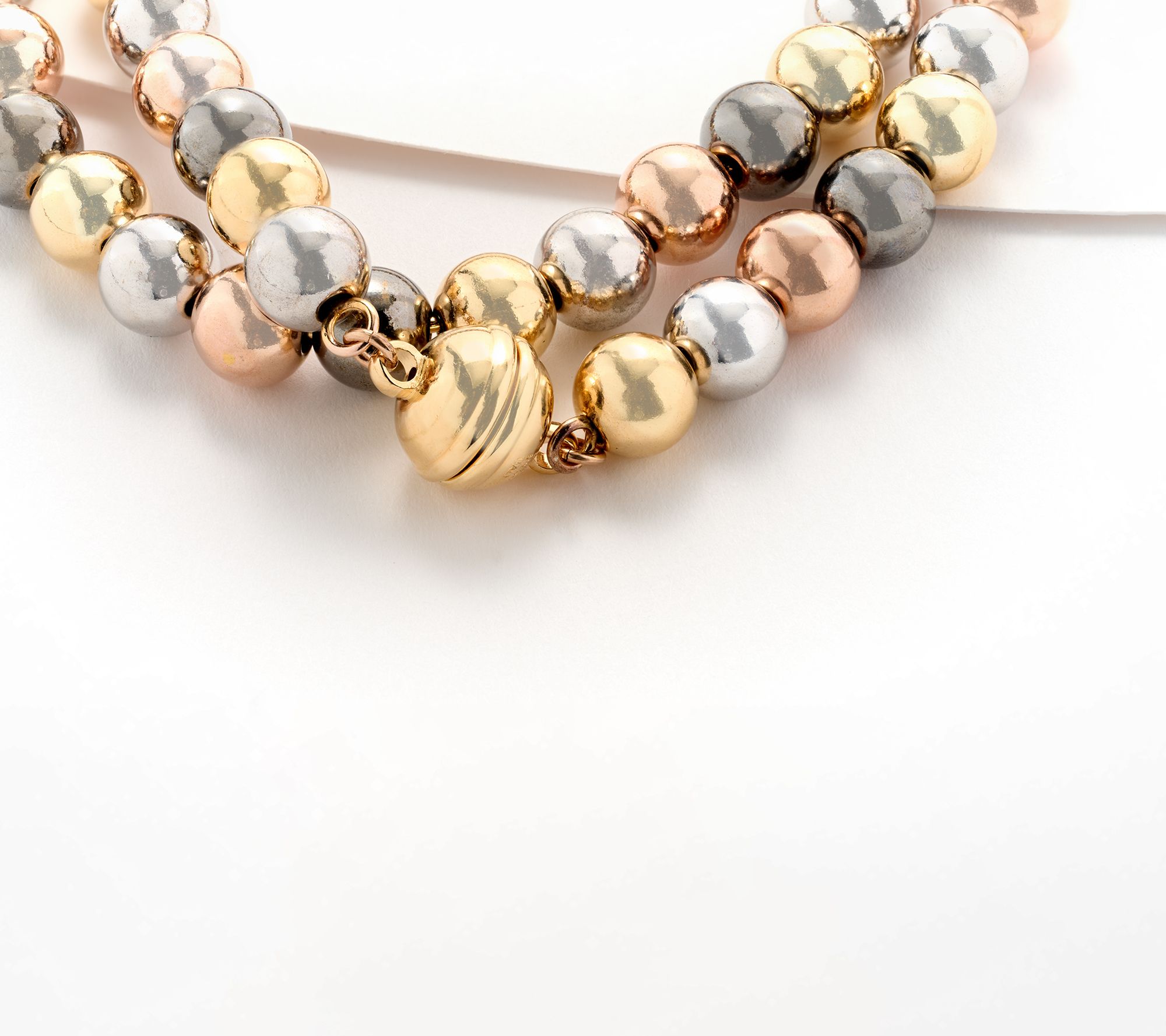 David Markstein Bronze 8mm Bead Magnetic 18