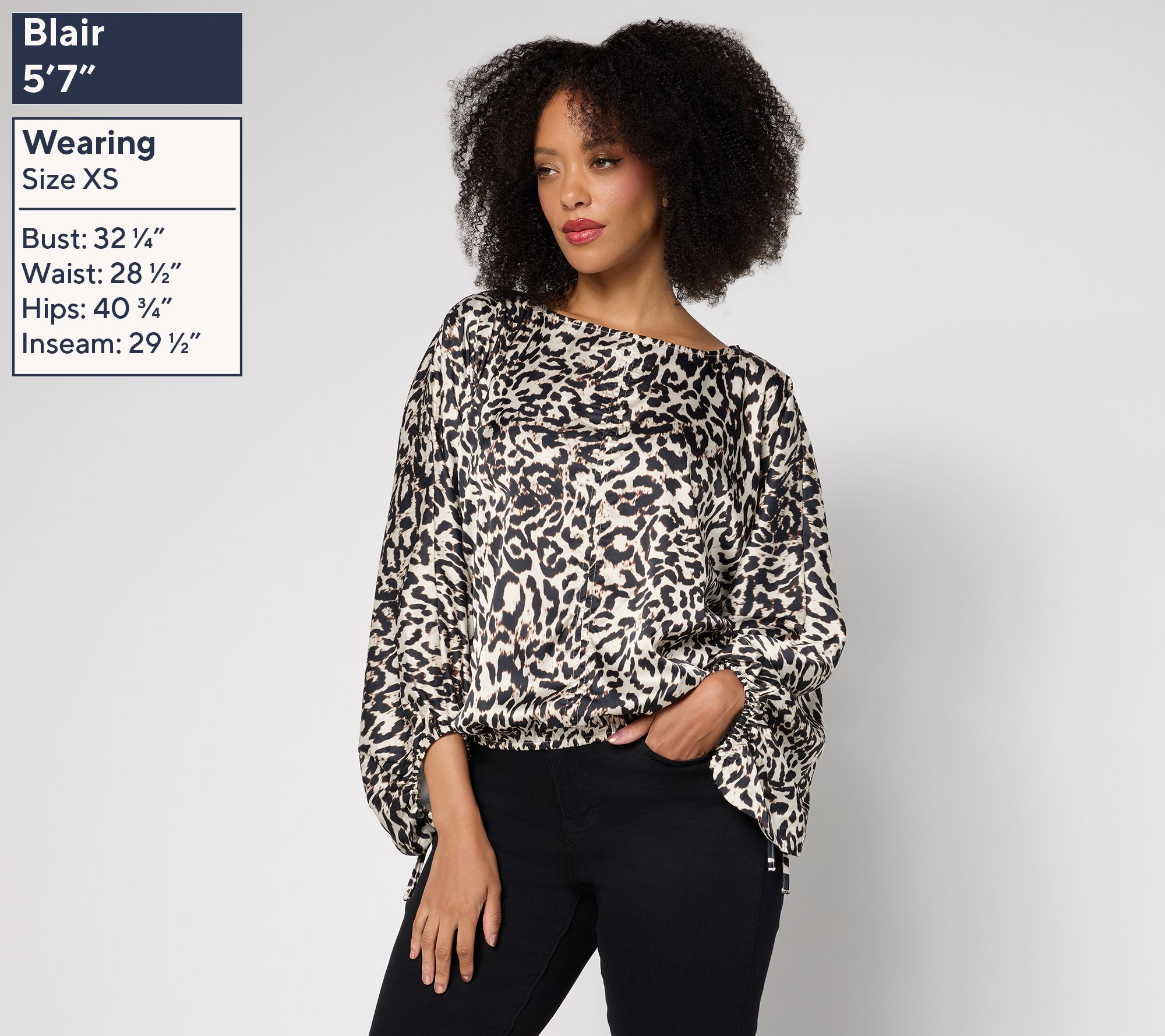 RM Studio x Rebecca Minkoff Lantern Sleeve Blouse