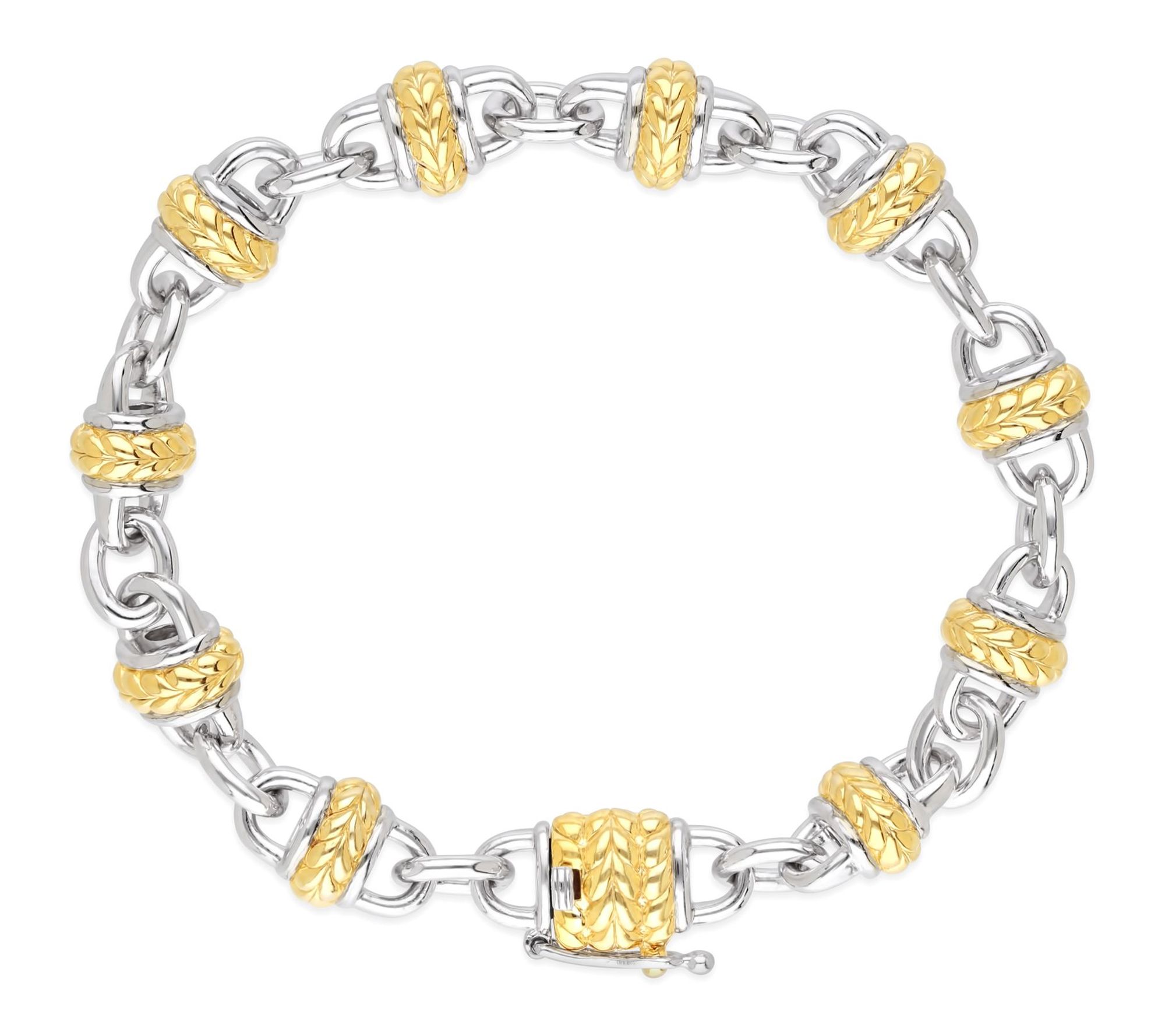 Tiffany Kay Studio Sterling & 14K Gold Clad Station Bracelet