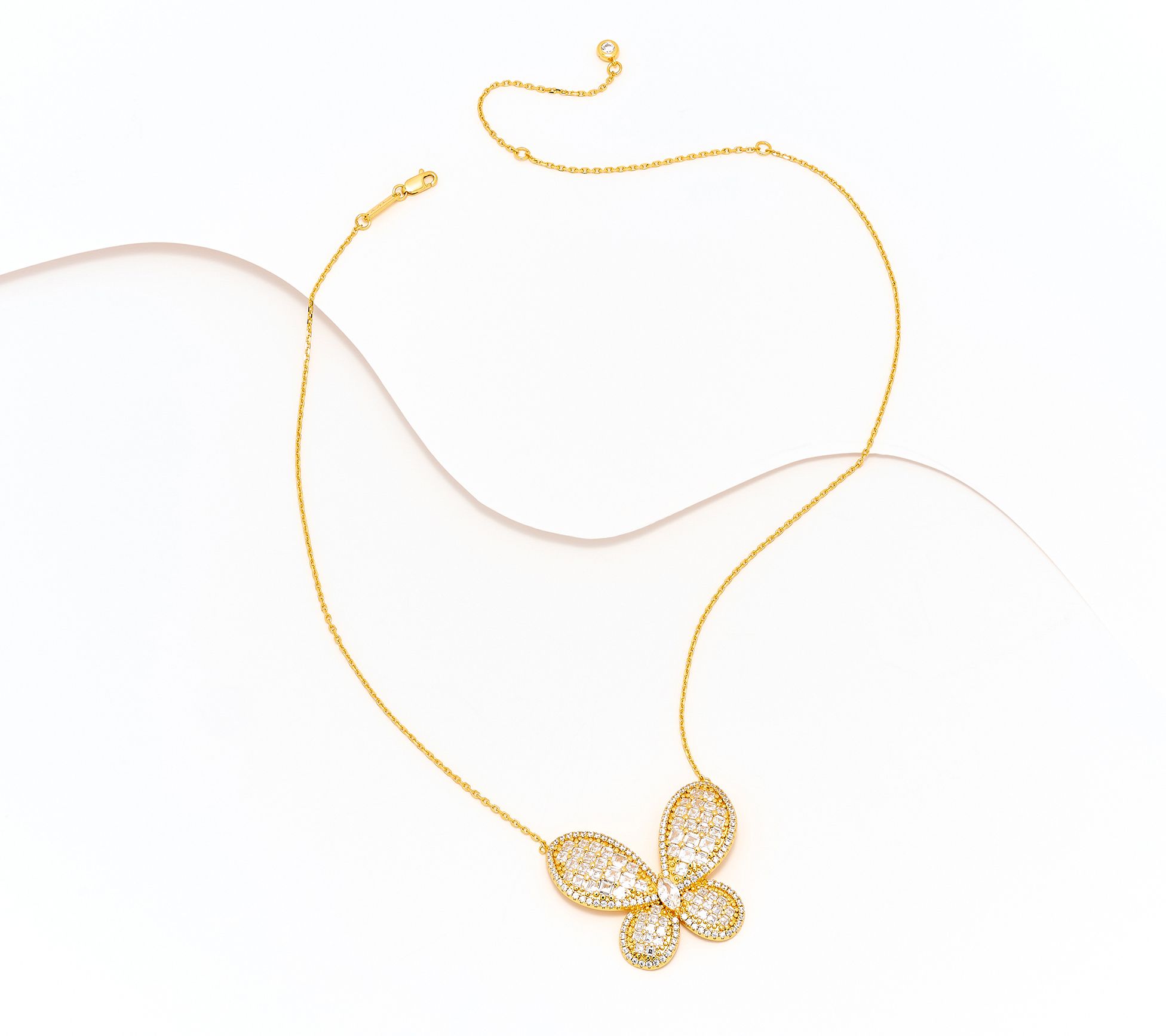 Kathy Hilton x Anna Zuckerman Olivia Butterfly Necklace, Sterl