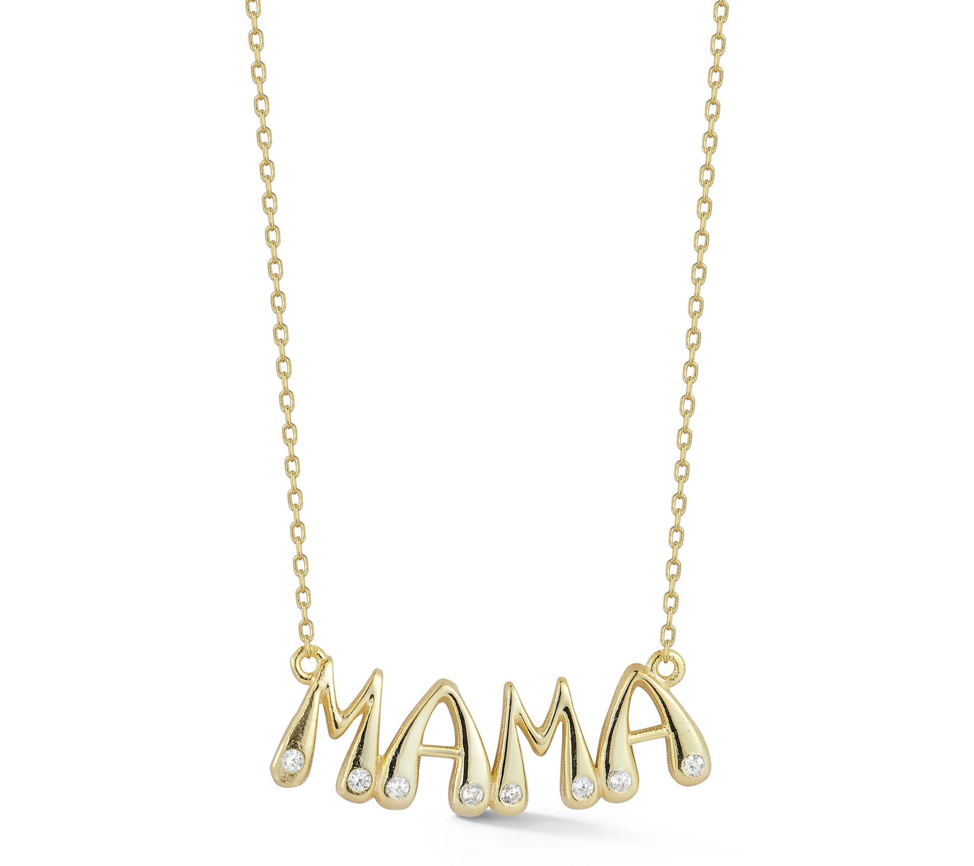 Sterlina Silver Mama Necklace, Sterling