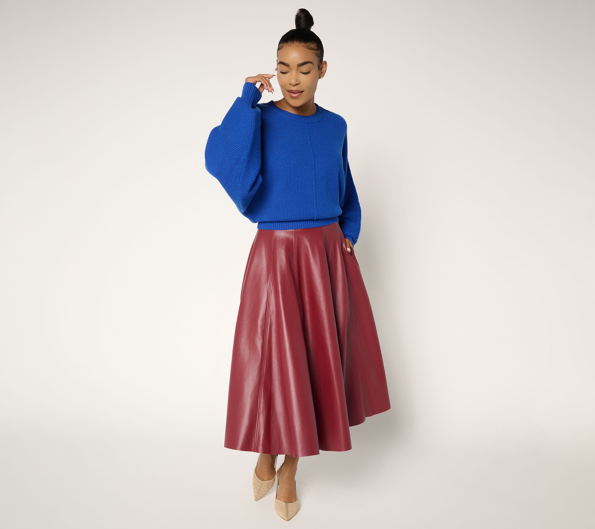 Carla Rockmore Collection Crewneck Dolman Sleeve Sweater