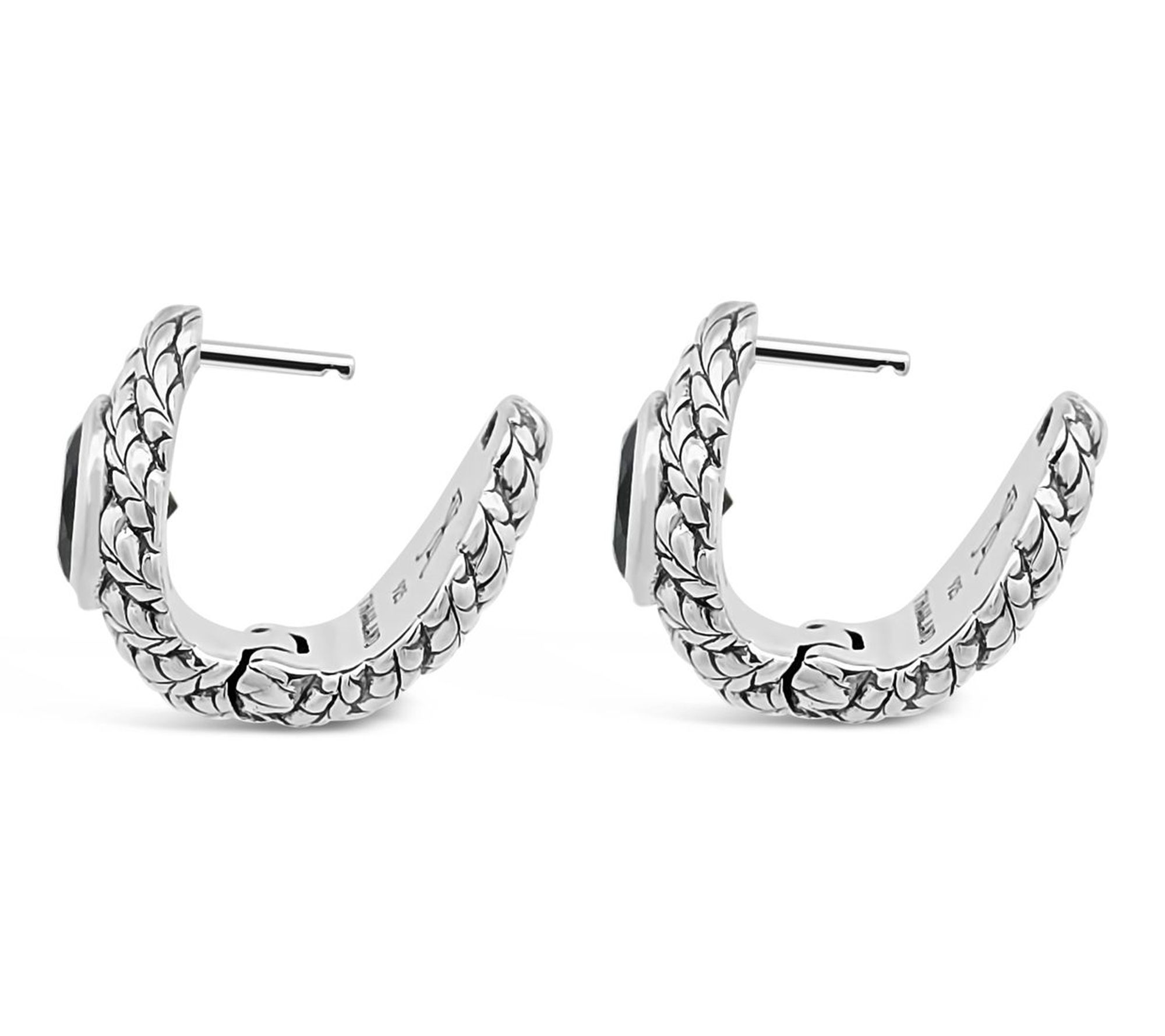 Tiffany Kay Sterling Studio Smoky Quartz Purl Knit Earrings