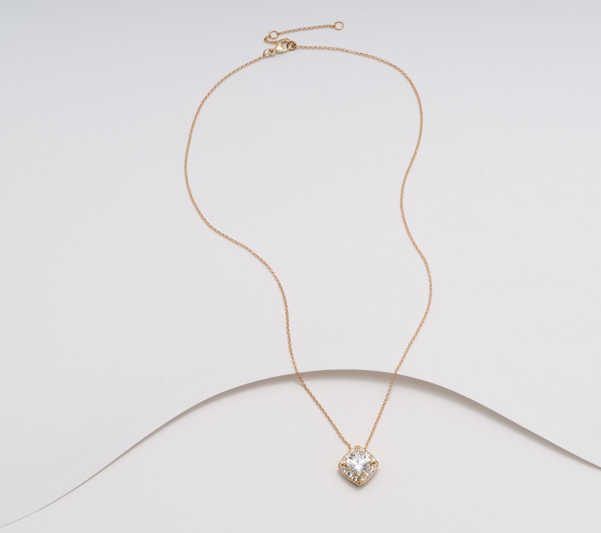 Brilliant Rose by Fire Light Lab Grown Diamond 2.5cttw Necklace, 14K