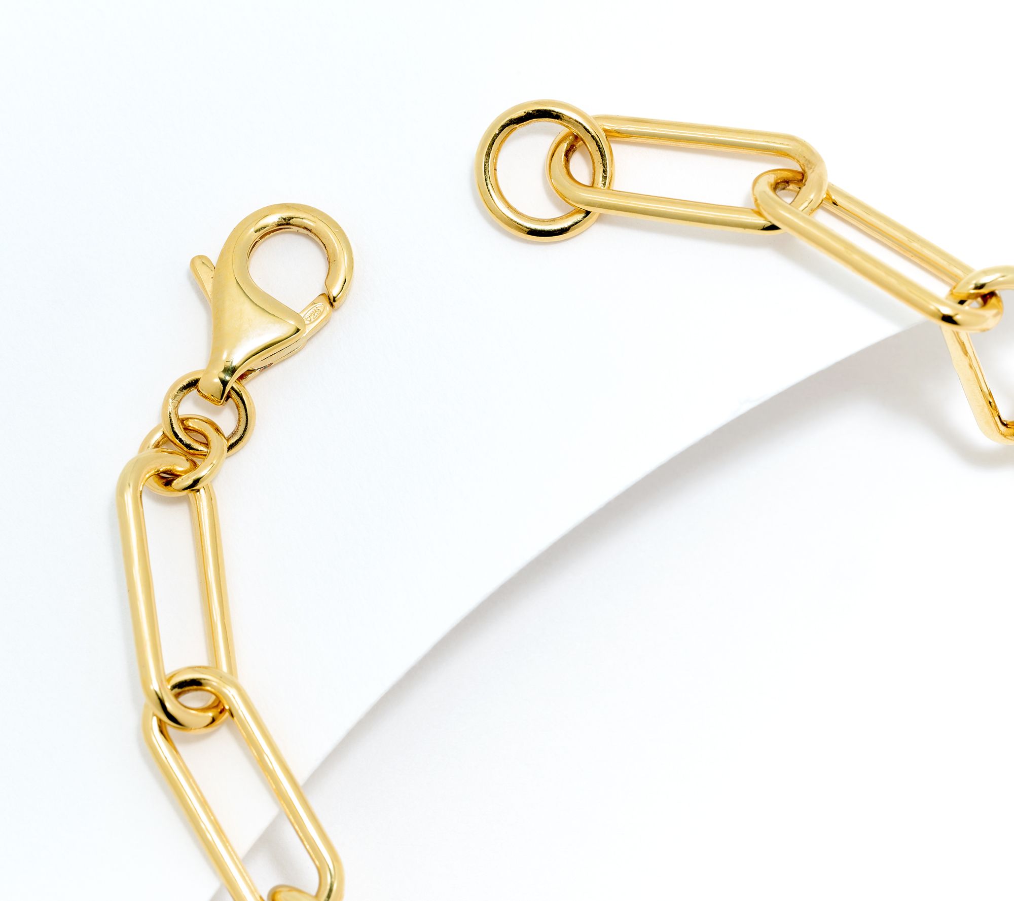 Affinity Diamonds 0.5 cttw Bar Paperclip Chain Bracelet, Sterl