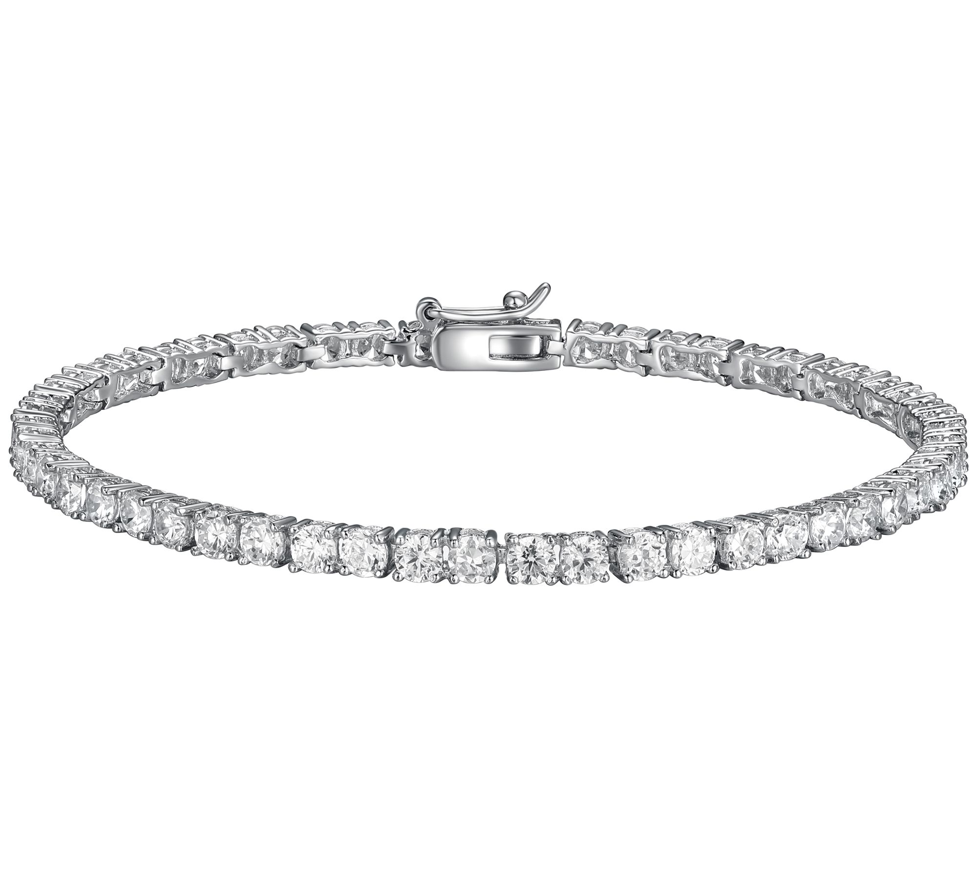 Sterling Silver 5.50 cttw Moissanite Tennis Bracelet