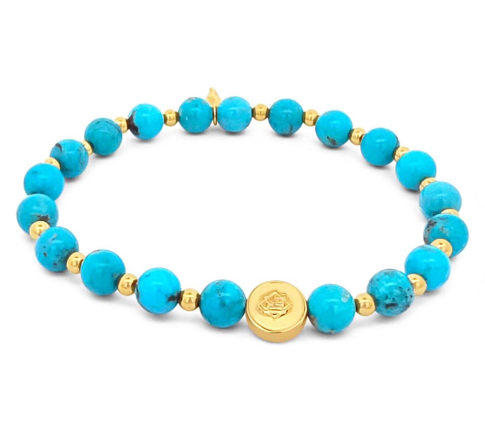 Elyse Ryan 14K Gold Clad Turquoise Wing Charm Bracelet