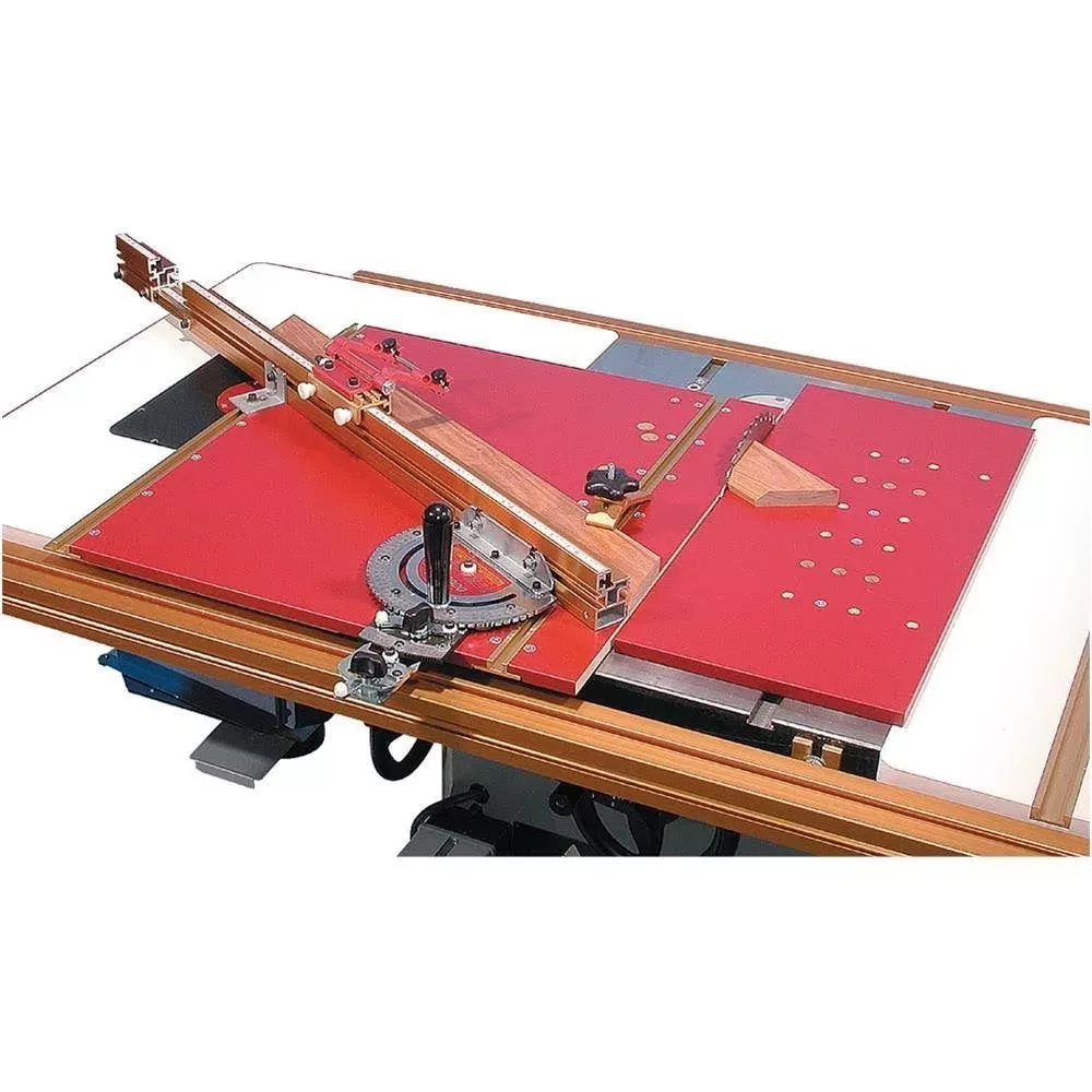 Incra Miter 5000 Table Saw Miter Gauge with Sled and Telescoping Fence.