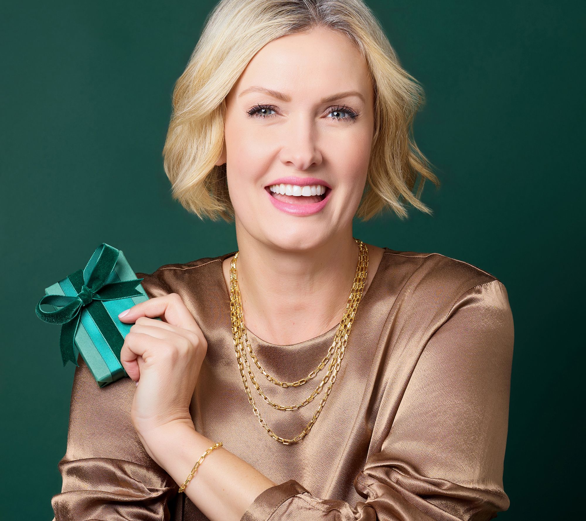 David Markstein Bronze Premiere Luxe Paper Clip Necklace, 22