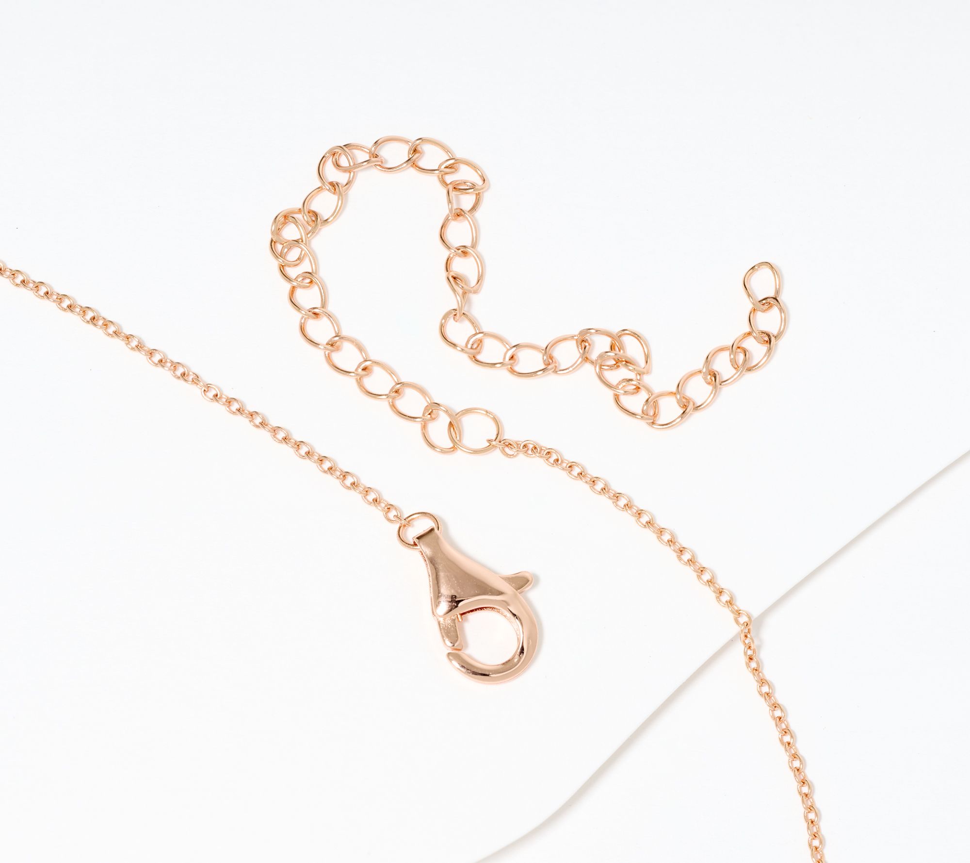 Diamonique x Jennifer Miller Signature Pave Heart Necklace, Sterling Silver