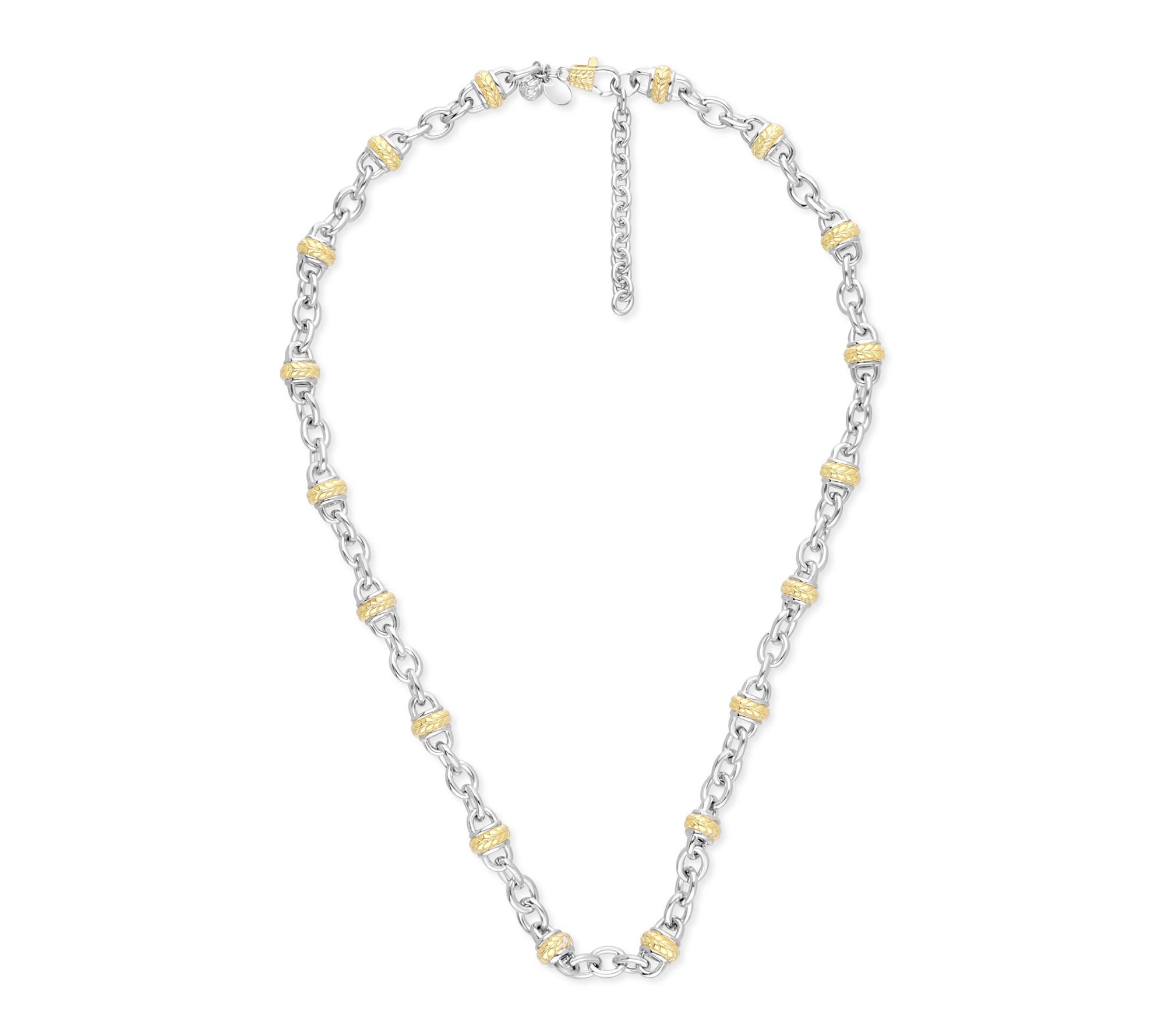 Tiffany Kay Studio Sterling & 14K Gold Clad Station Necklace