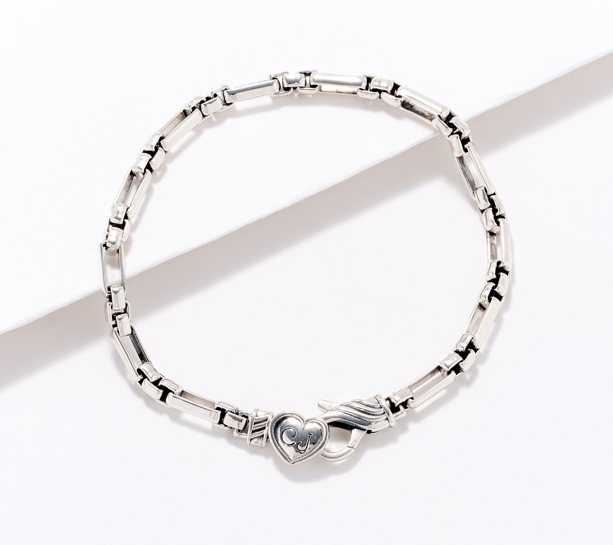 Christian James by Scott Grimes Sterling 4mm Luciano Link Bracelet, 8.9g