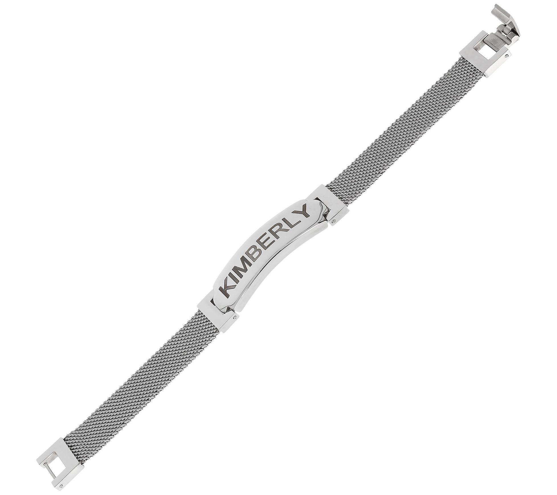Steel by Design Personalized Mesh Band Bracelet