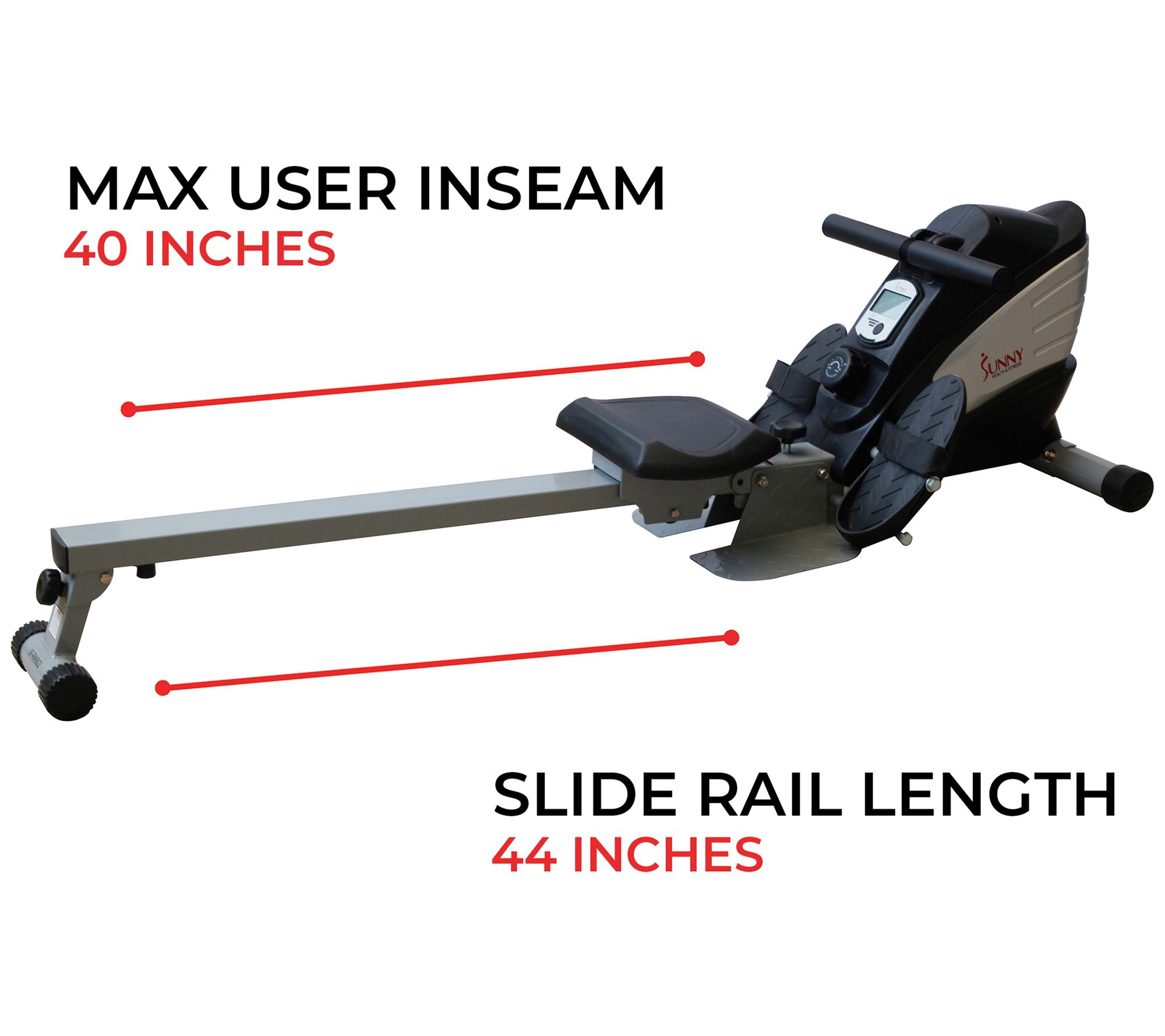 Sunny Health & Fitness Dual-Function Magnetic Rowing Machine