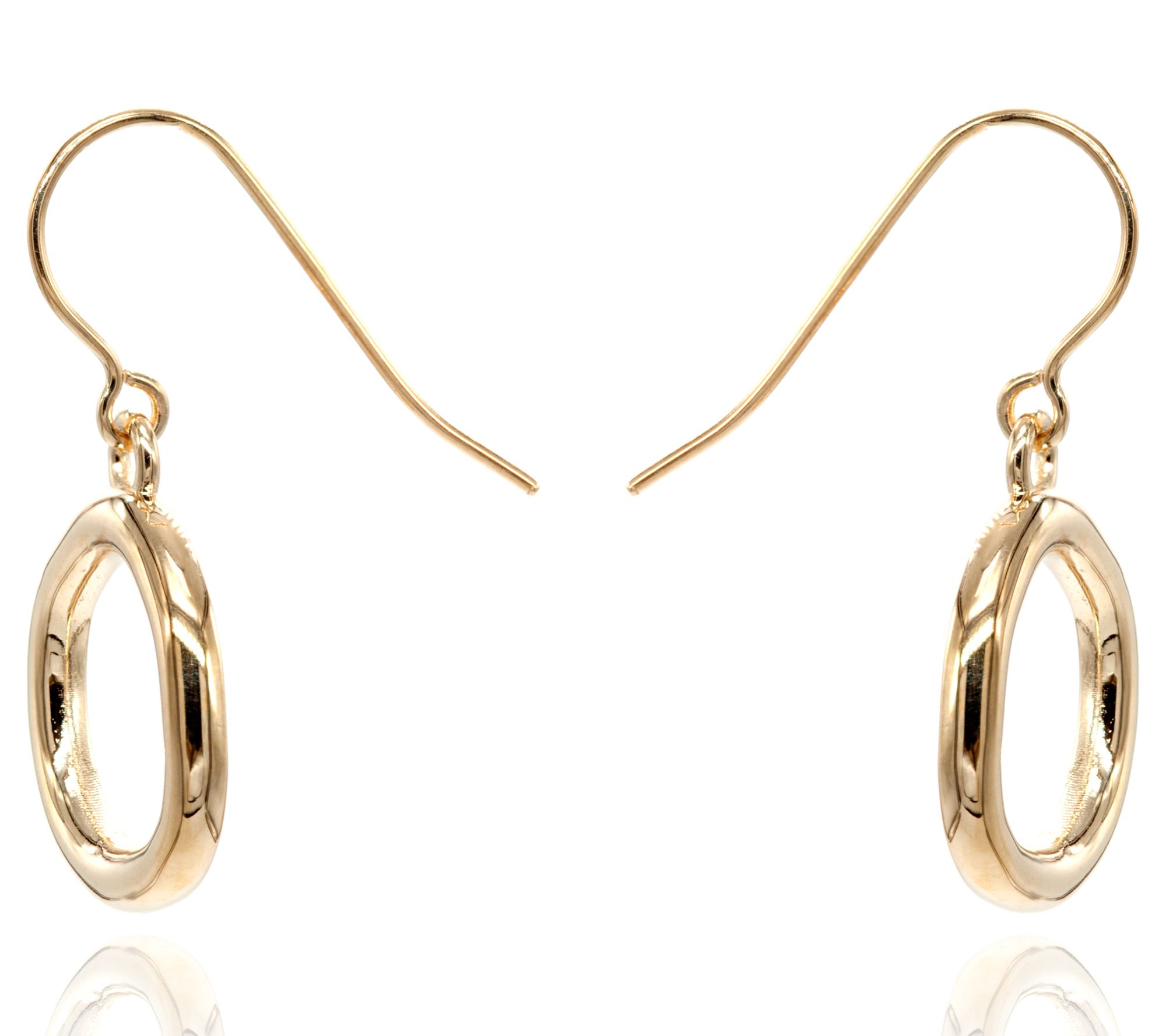 Adi Paz 14K Gold Open Circle Karma Earrings