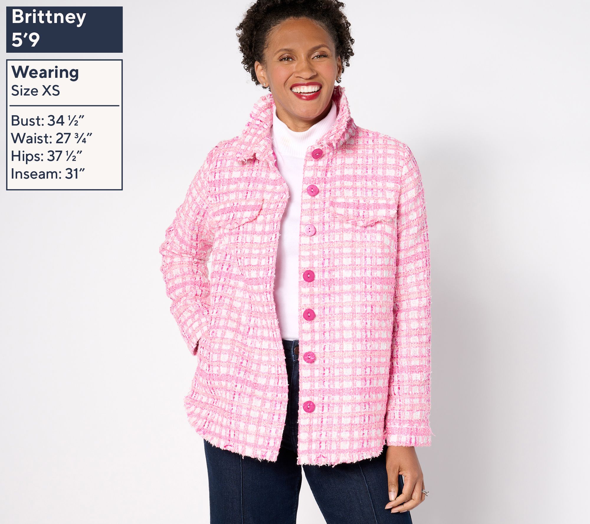 Jingle Belles by Kim Gravel Girl Boss Boucle Shacket