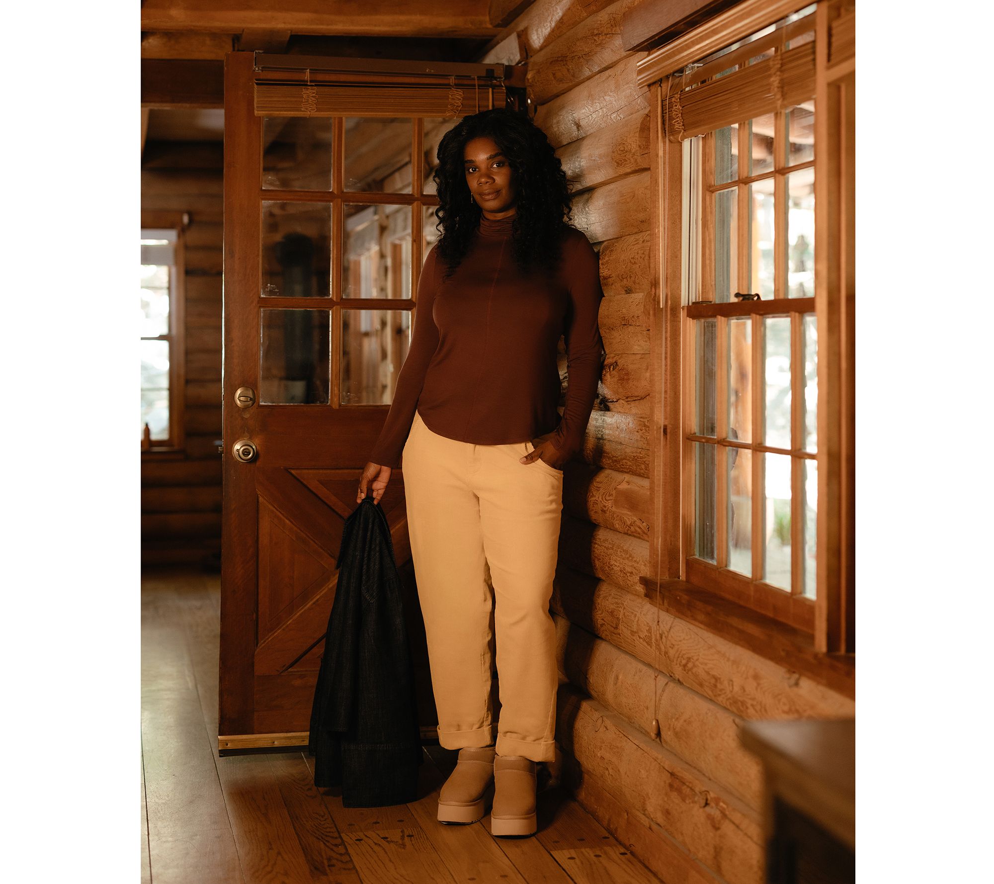 Me by Jennie Garth Larimer Long Sleeve Turtleneck Top