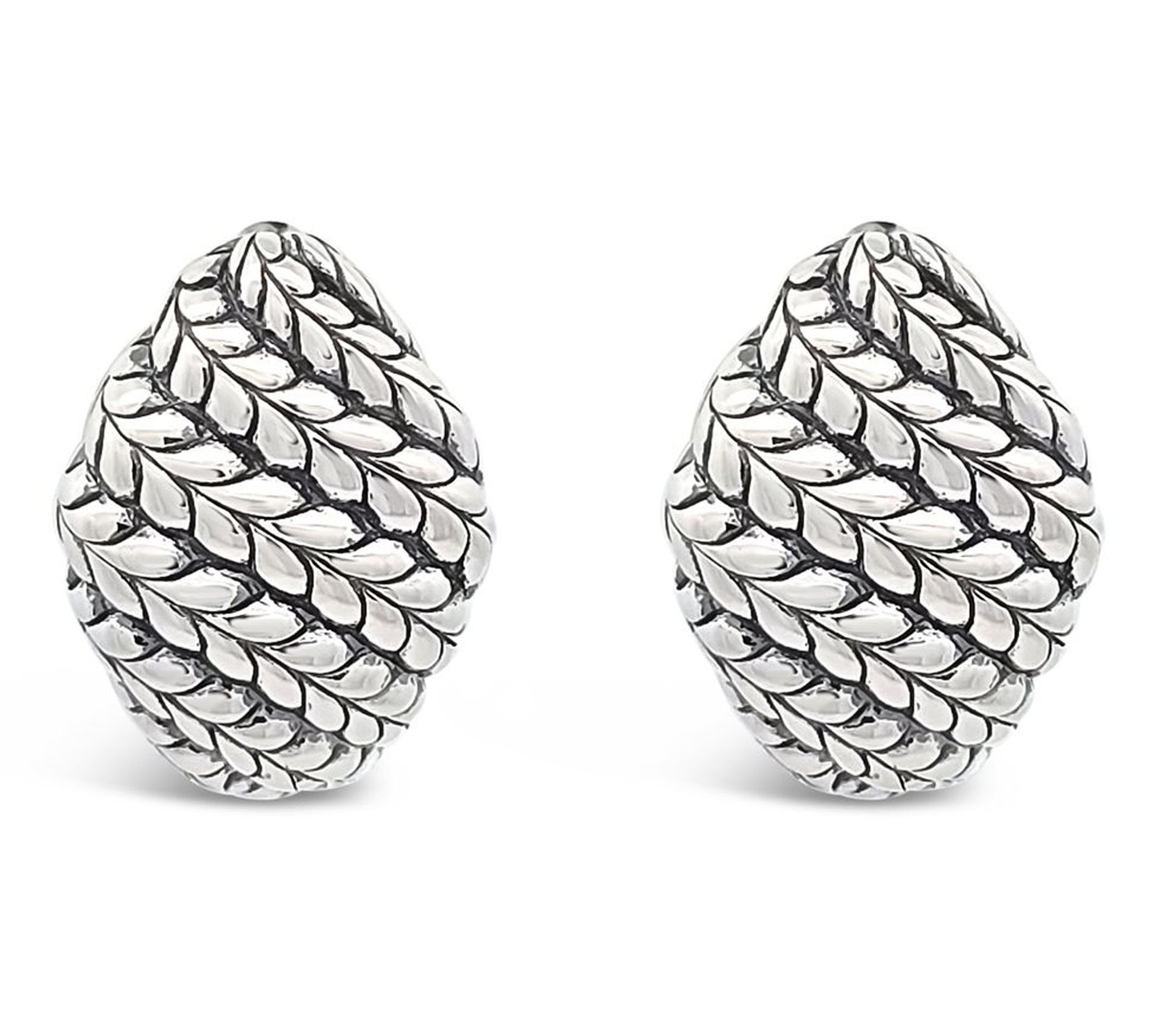 Tiffany Kay Sterling Studio Smoky Quartz Purl Knit Earrings