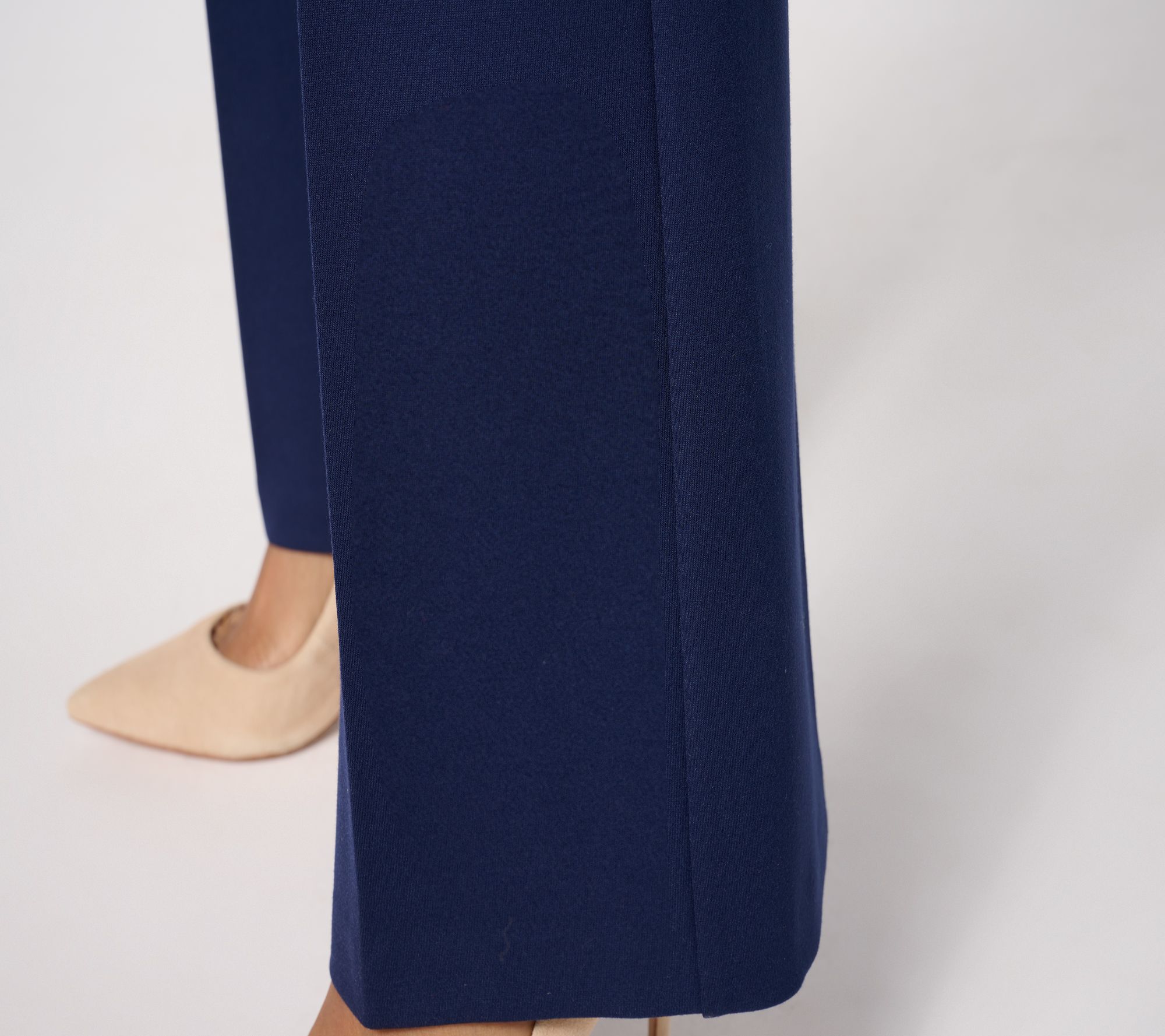 Dennis Basso Regular Ponte Knit Boot Cut Pants