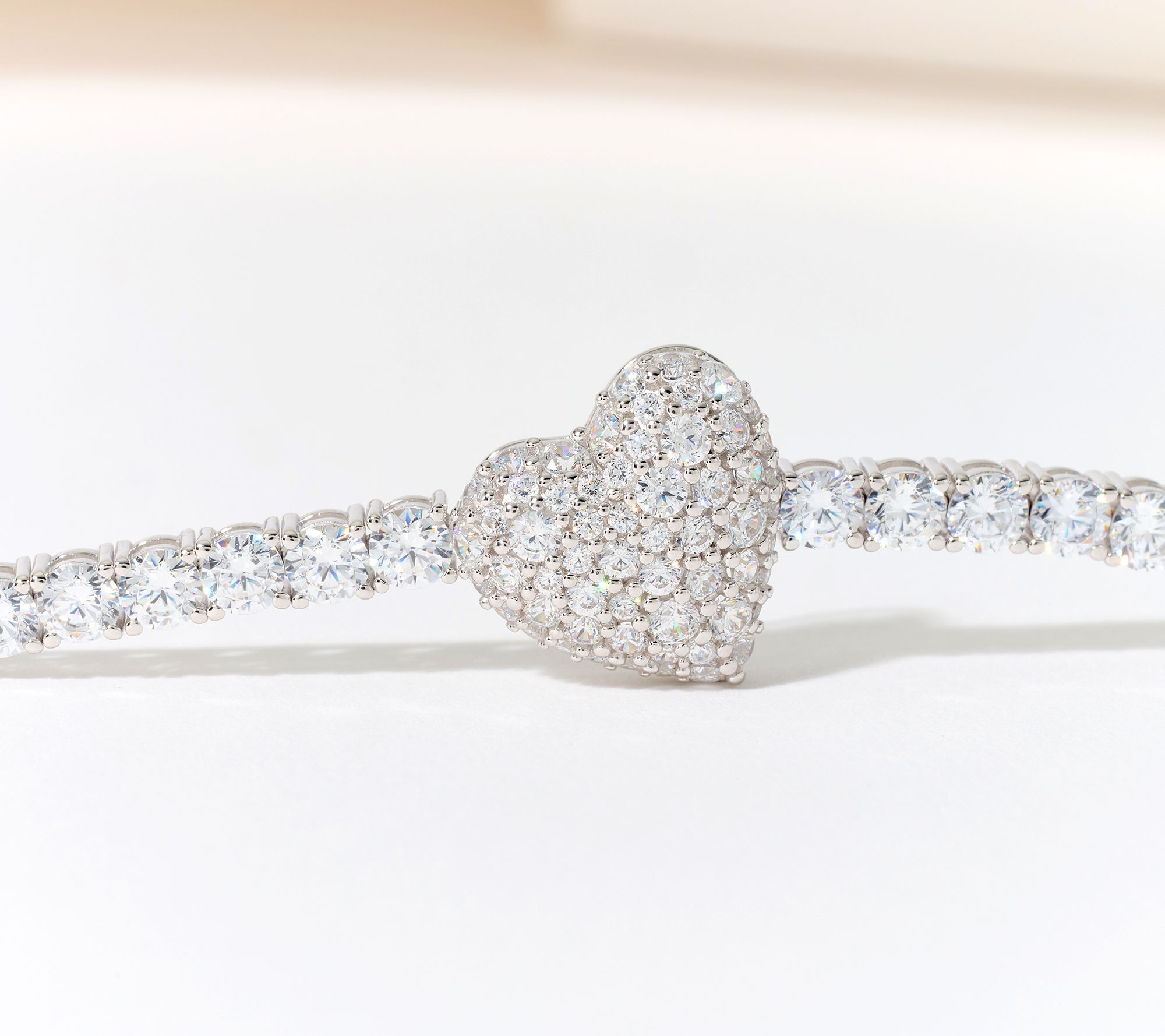 Diamonique x Jennifer Miller Tennis Line Bracelet, Sterling Silver