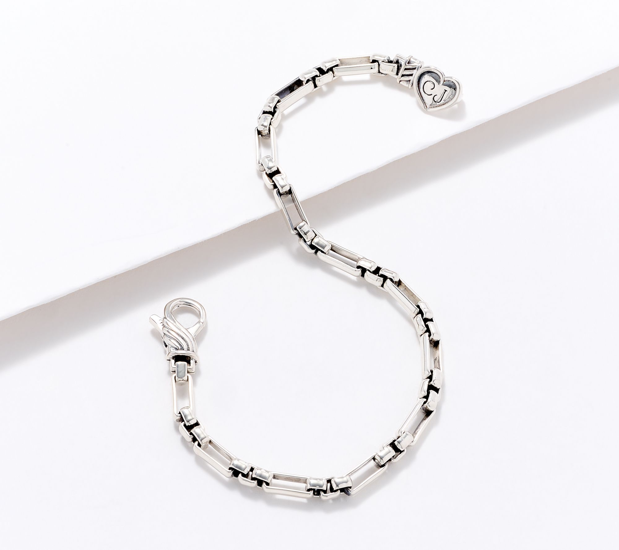 Christian James by Scott Grimes Sterling 4mm Luciano Link Bracelet, 8.9g