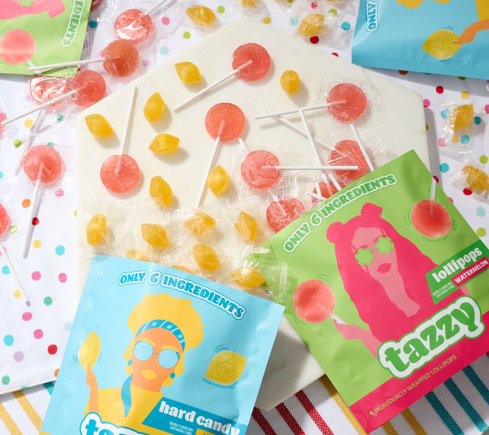 Tazzy Set of (4) Bags Hard Candies Assortment