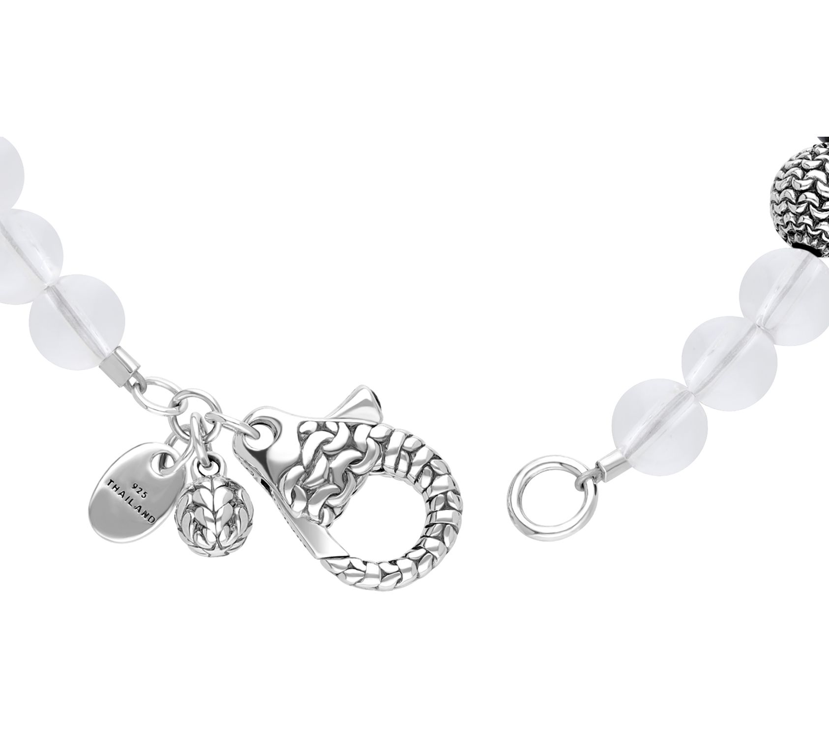 Tiffany Kay Studio Sterling Rock Crystal Bead Station Bracelet