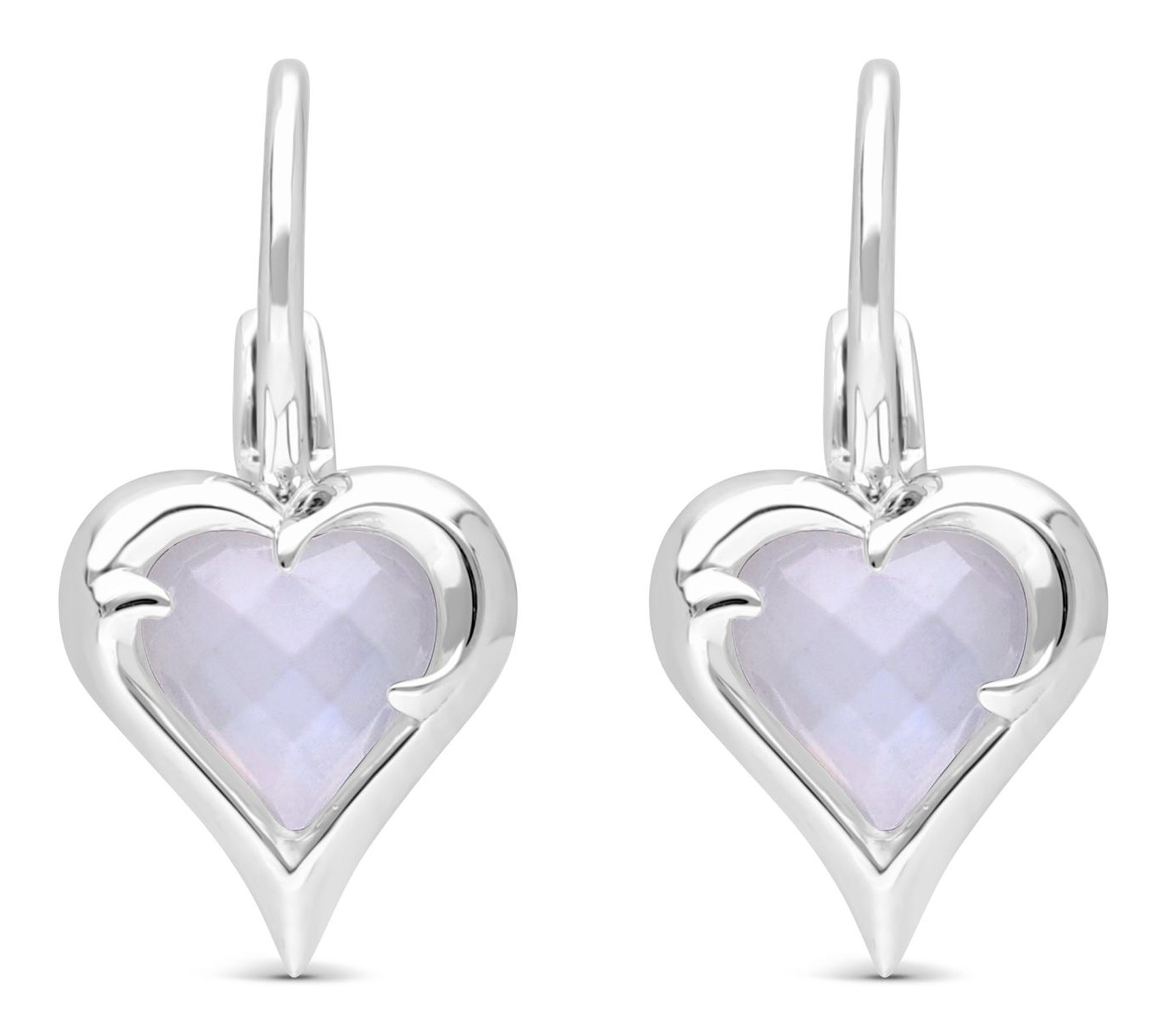 Margo Manhattan Sterling Silver Moonstone LoveEarrings