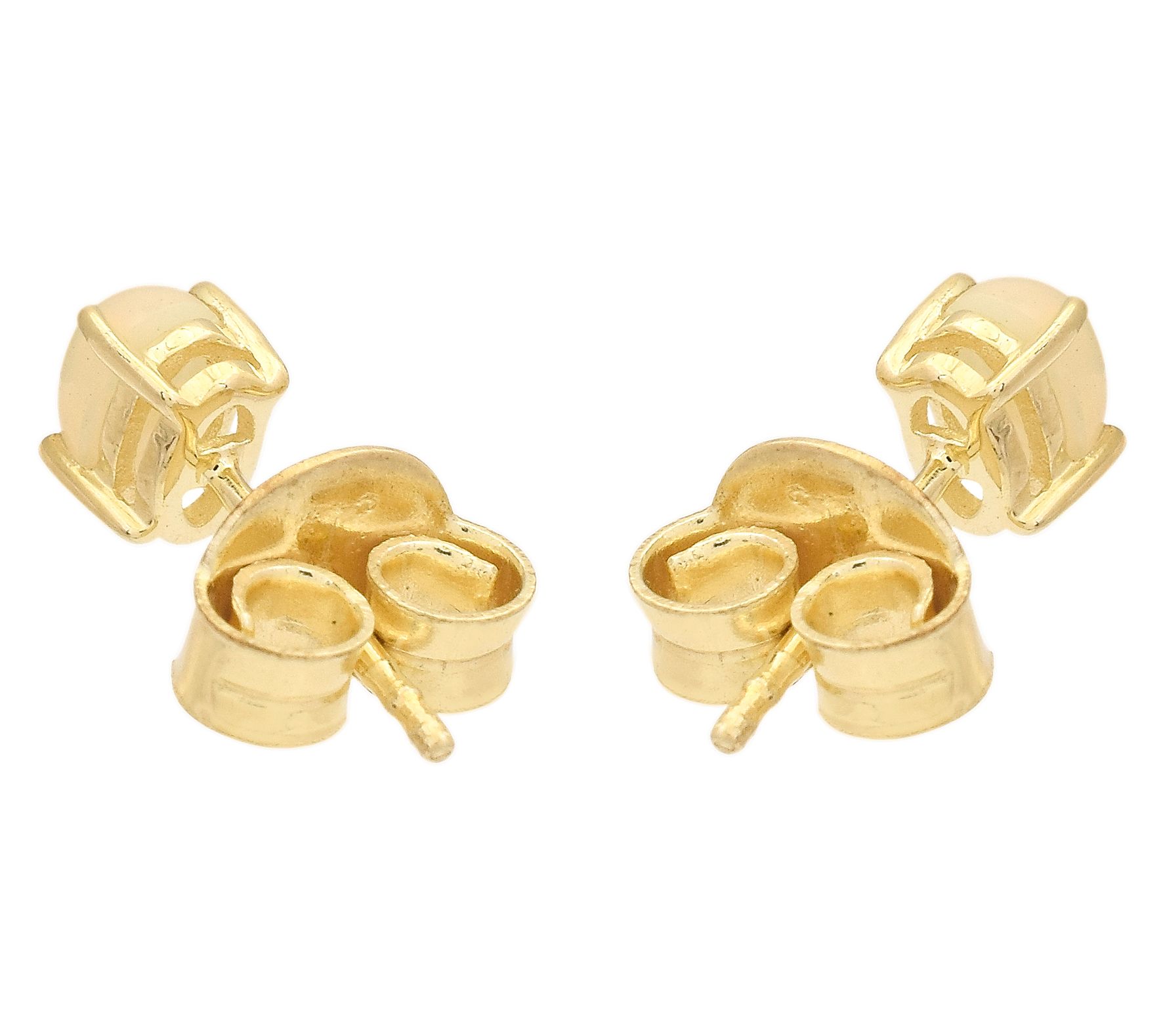Affinity Gems Ethiopian Opal Stud Earrings, 14KGold Plated