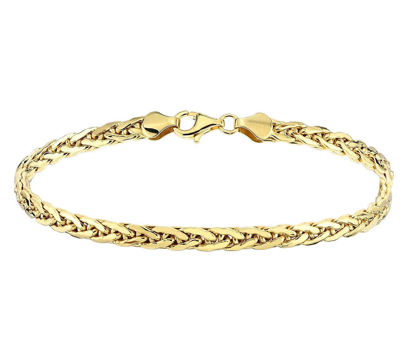 Adorna 14K Gold Wheat Chain Link Bracelet