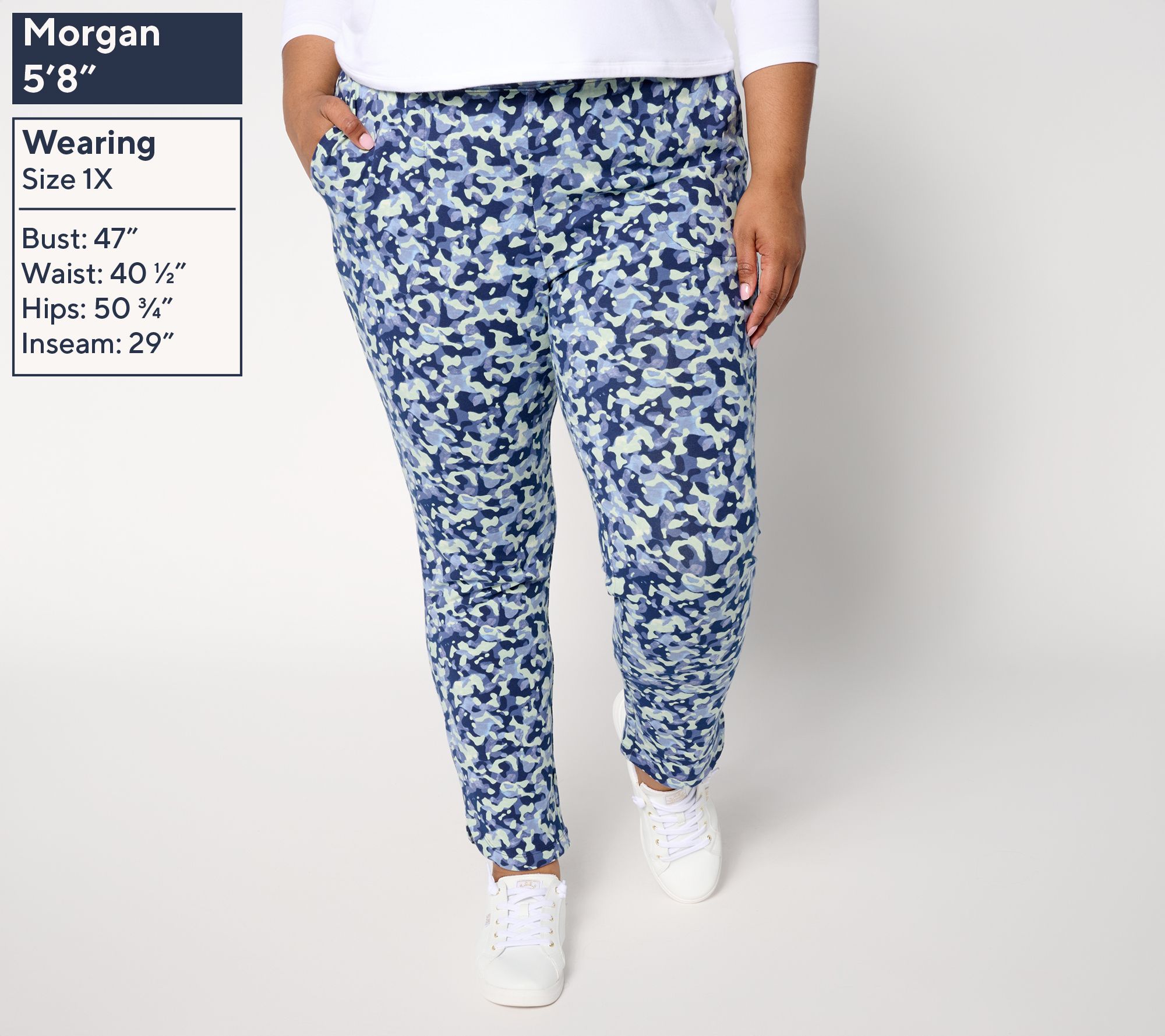 Denim & Co. Active Regular Duo Stretch Slim Leg Ankle Pant