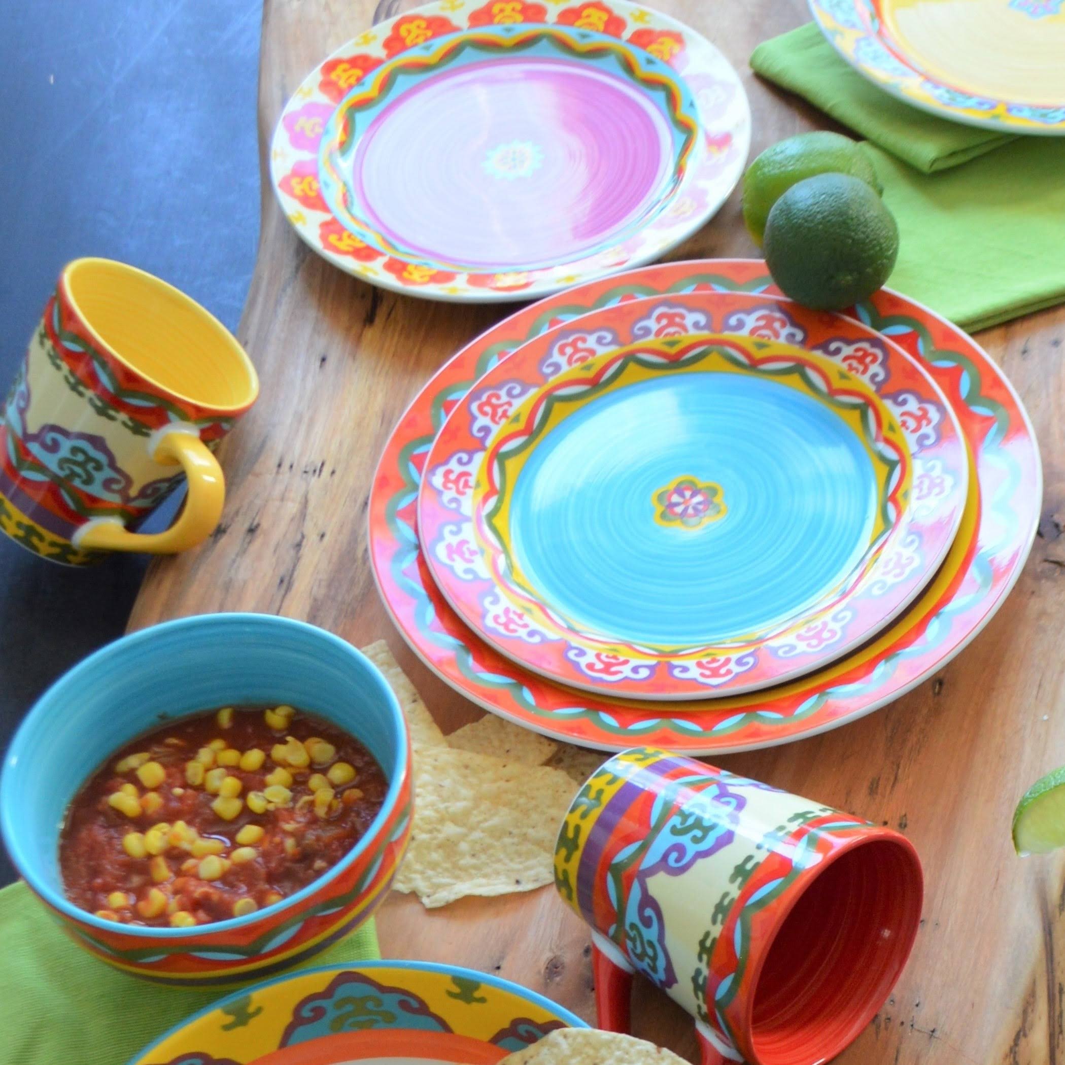 Euro Ceramica Galicia 16 Piece Dinnerware Set