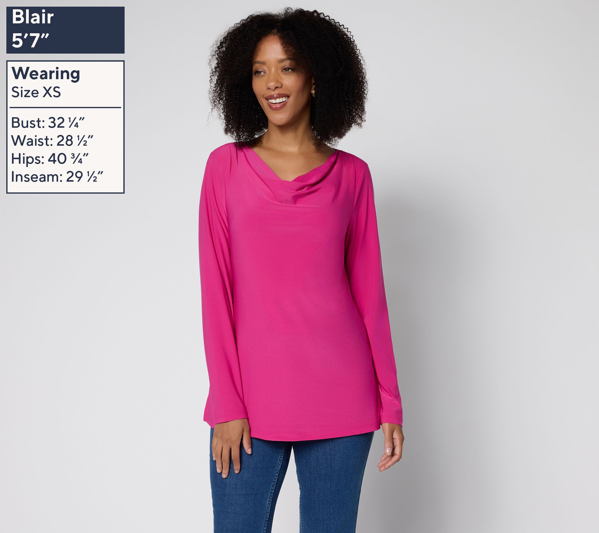 Brandis Dress Out Loud Discovery Knit Long Sleeve Drapey Top