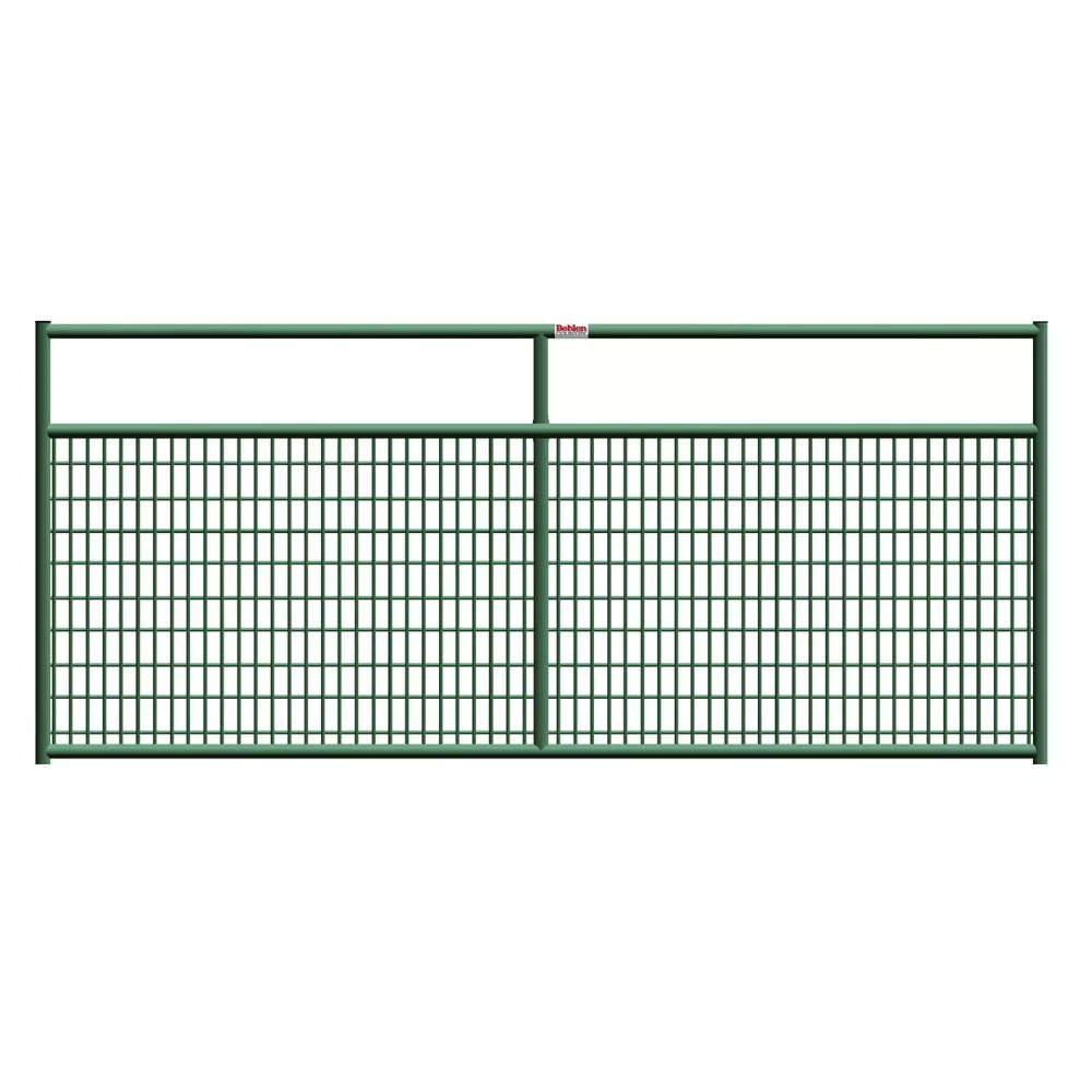 Gate 2x4in Wire FILLED12FT Grn