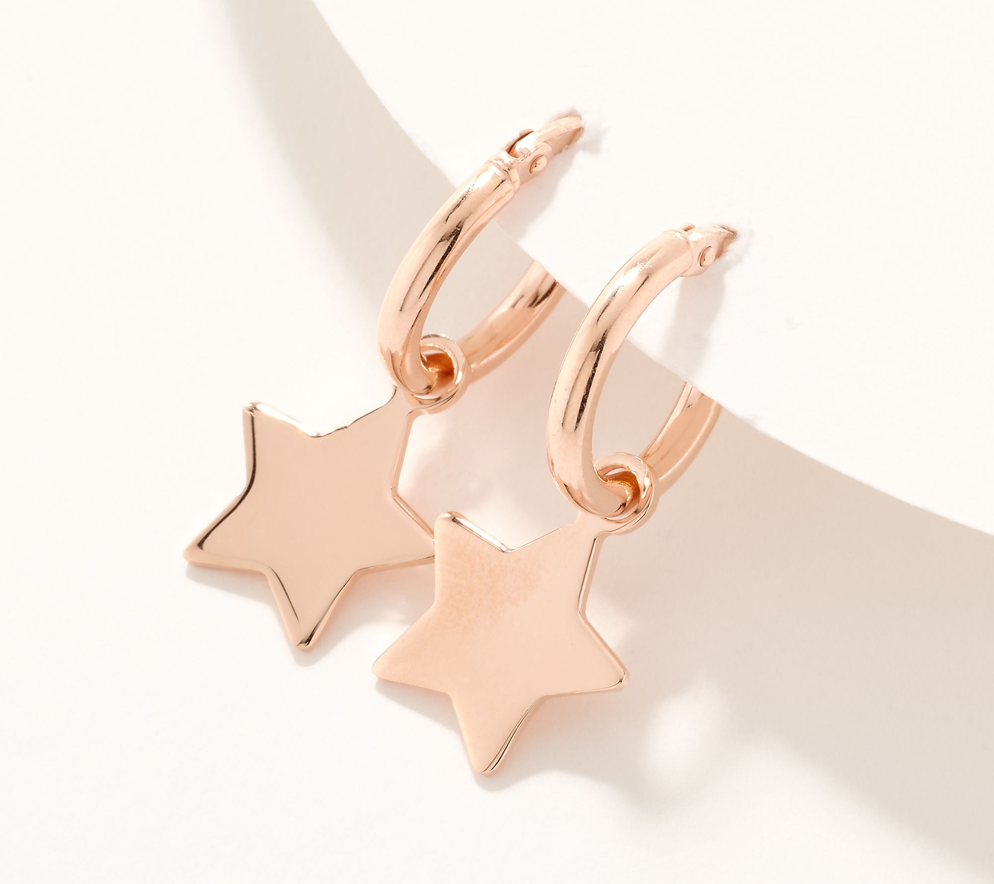 UltraFine 950 Silver Star Motif Earrings