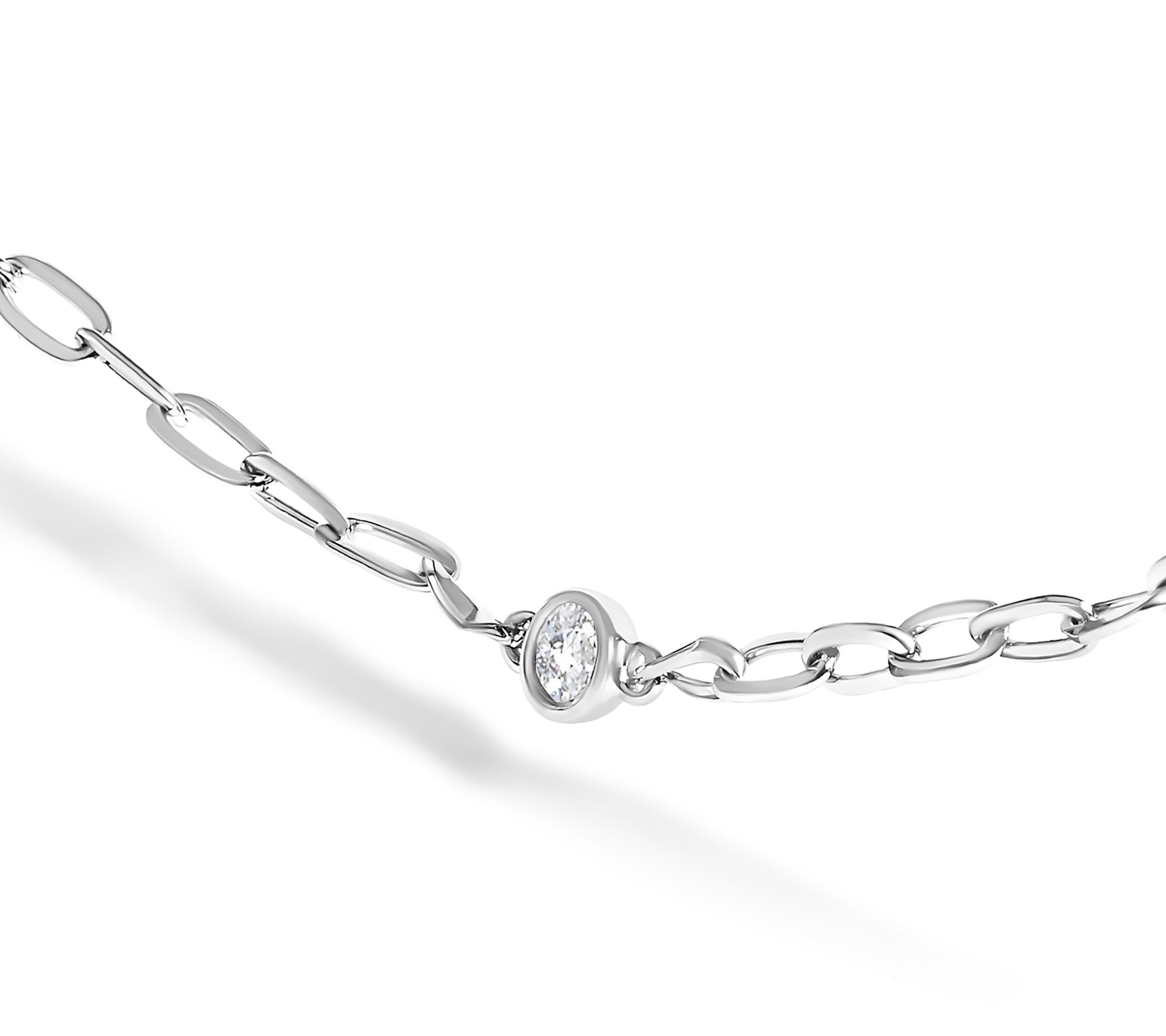 Haus of Brilliance 0.50 cttw Diamond Station Necklace, 14K