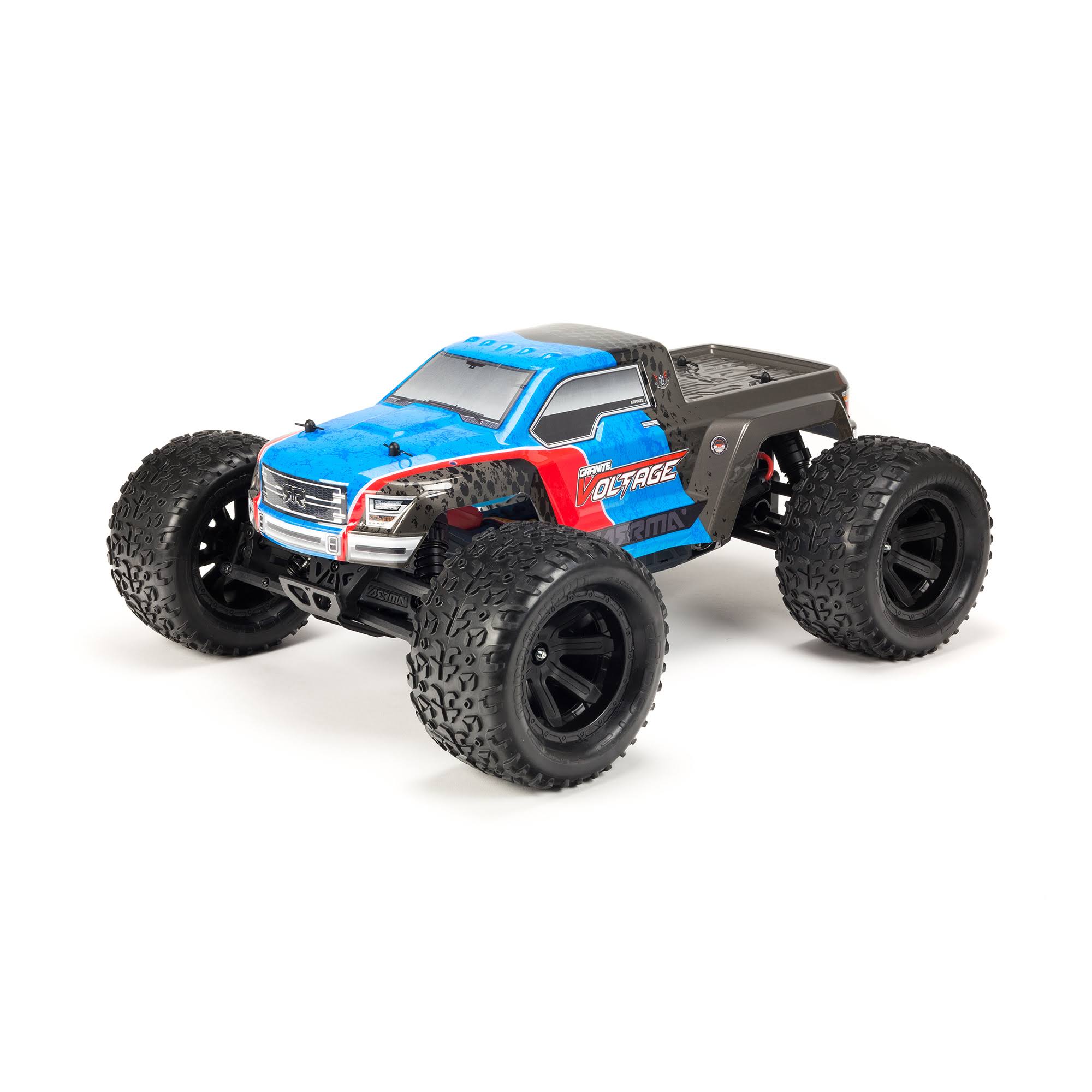 1/10 Granite Voltage 2WD Brushed Mega Monster Truck RTR, Blue/Black, Ara102727t2