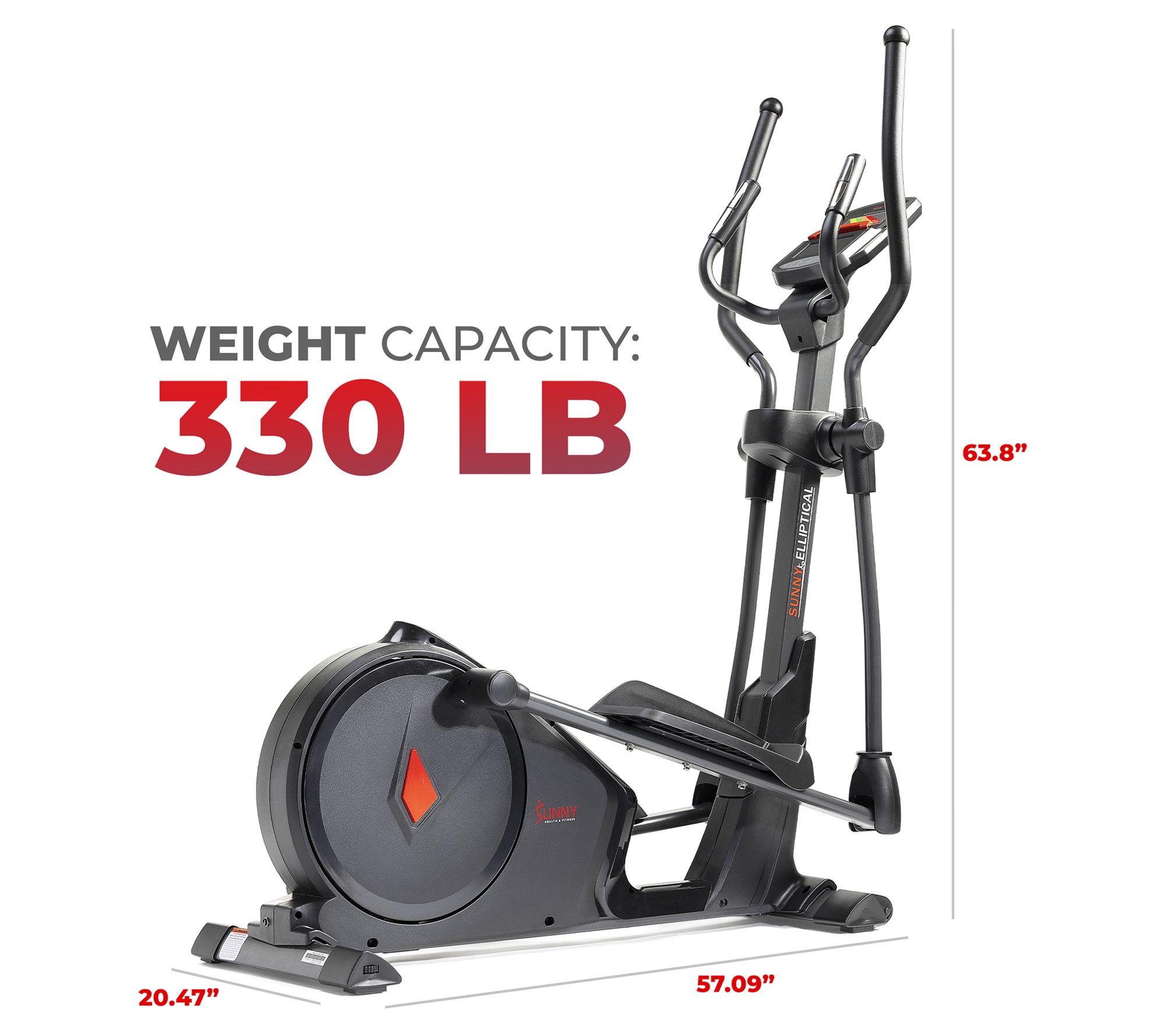 Sunny Health Fitness Premium Smart Elliptical w/ SunnyFit App