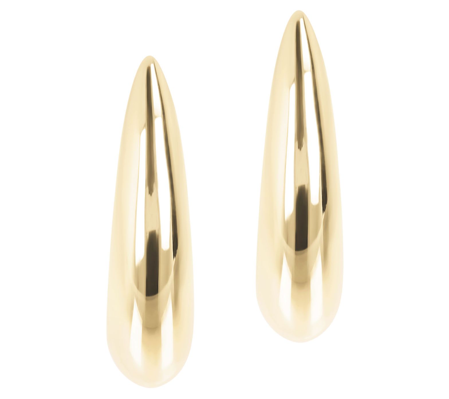 Alberto Milani Polished Electroformed Hoop Earrings, 14K Gold