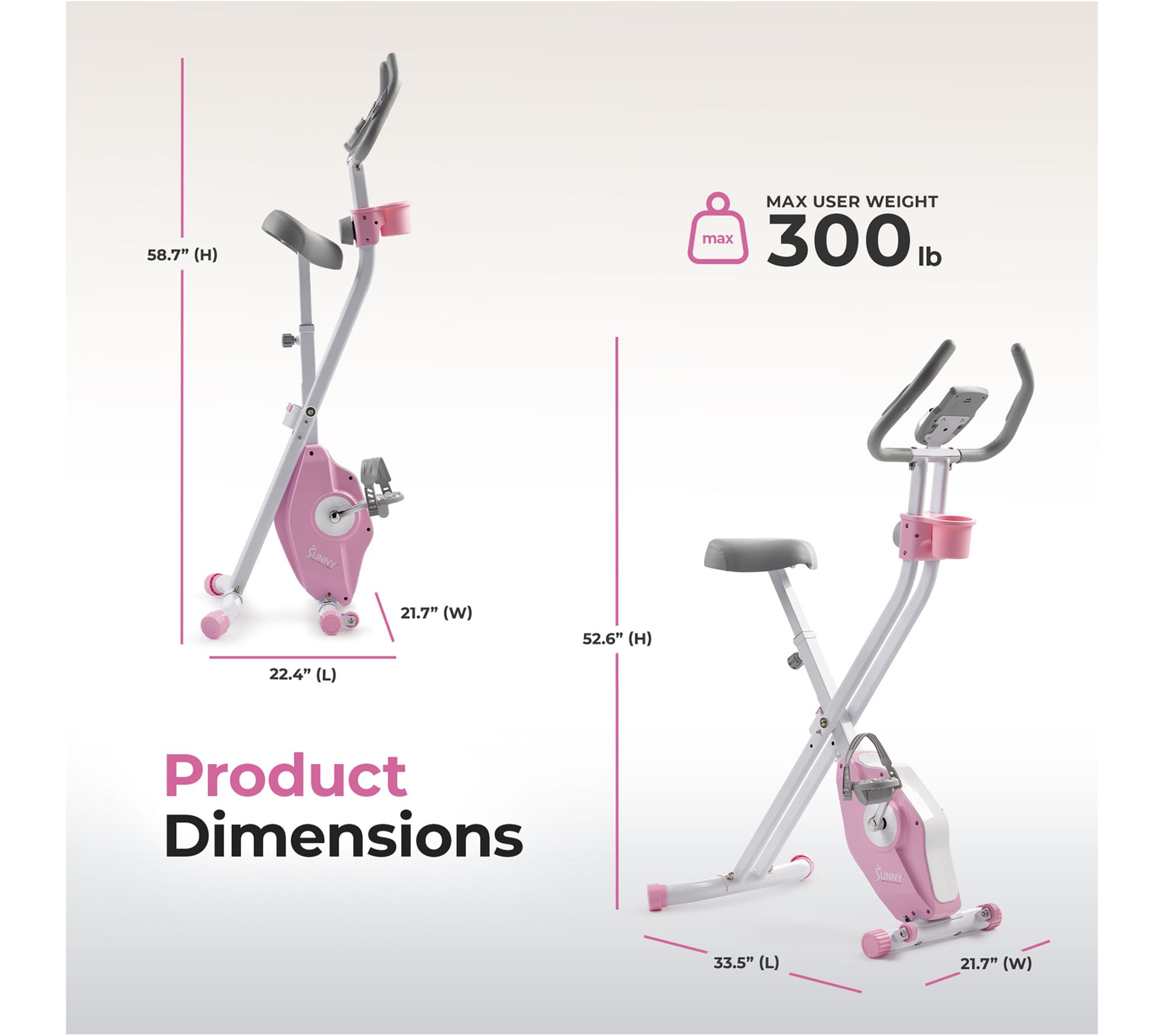 Sunny Fitness Foldable Magnetic Exercise X-BikePro