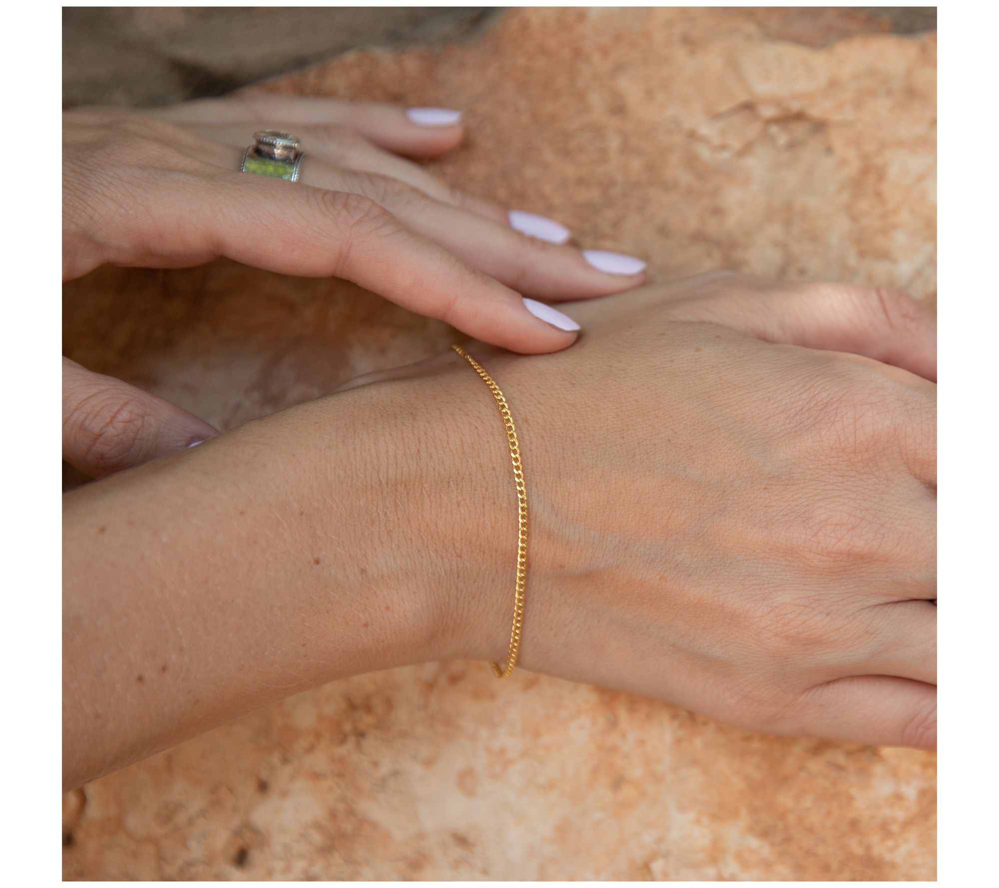 Adi Paz 14K Gold Curb Link Bracelet