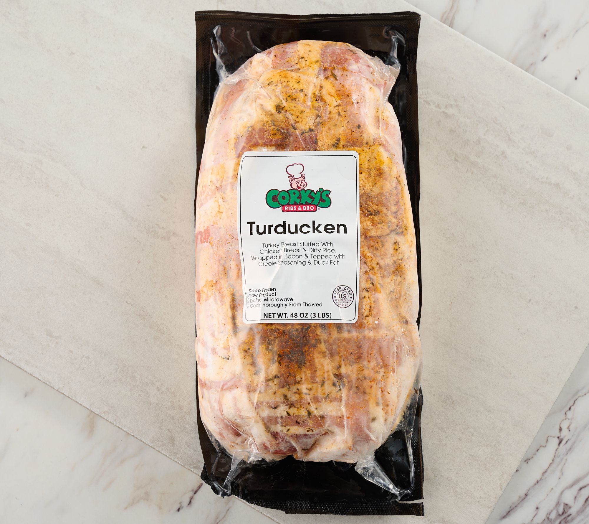 SH12/8 Corky's BBQ 3-lb Turducken with a Twist Auto-Delivery