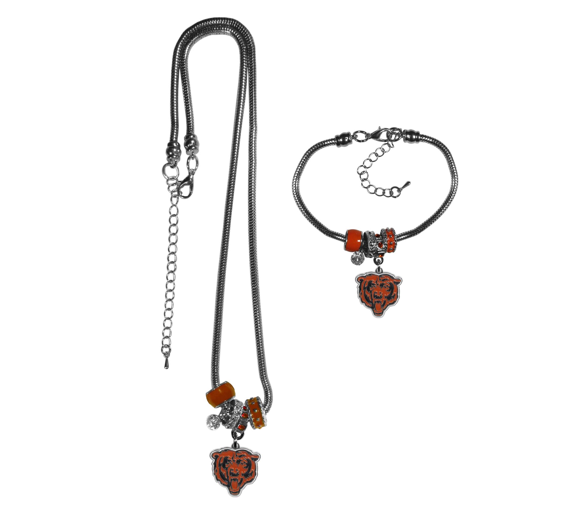 Siskiyou Sports Euro Bead Necklace and Bracelet Set