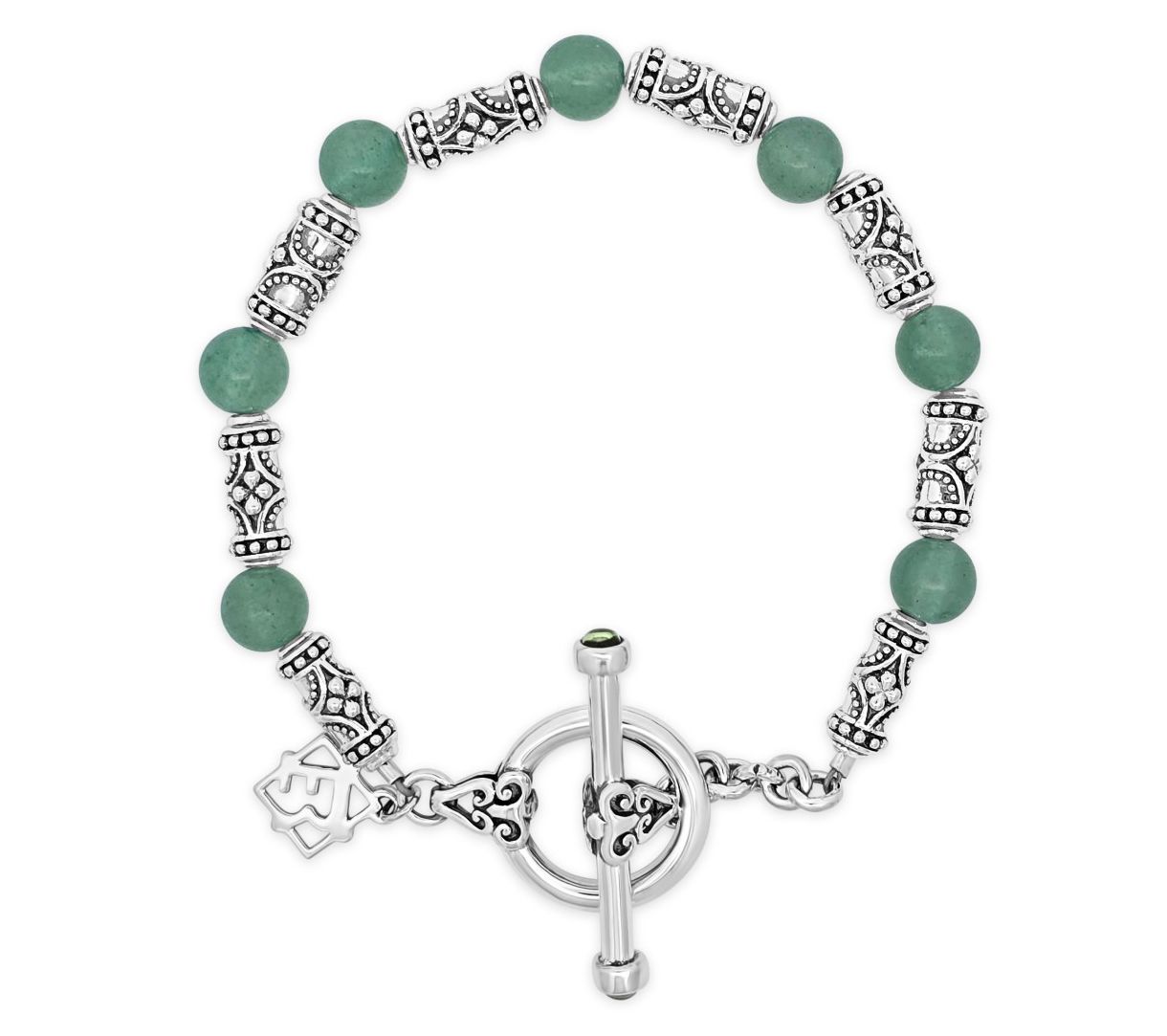 Elyse Ryan Sterling Gemstone Bali Station Bracelet