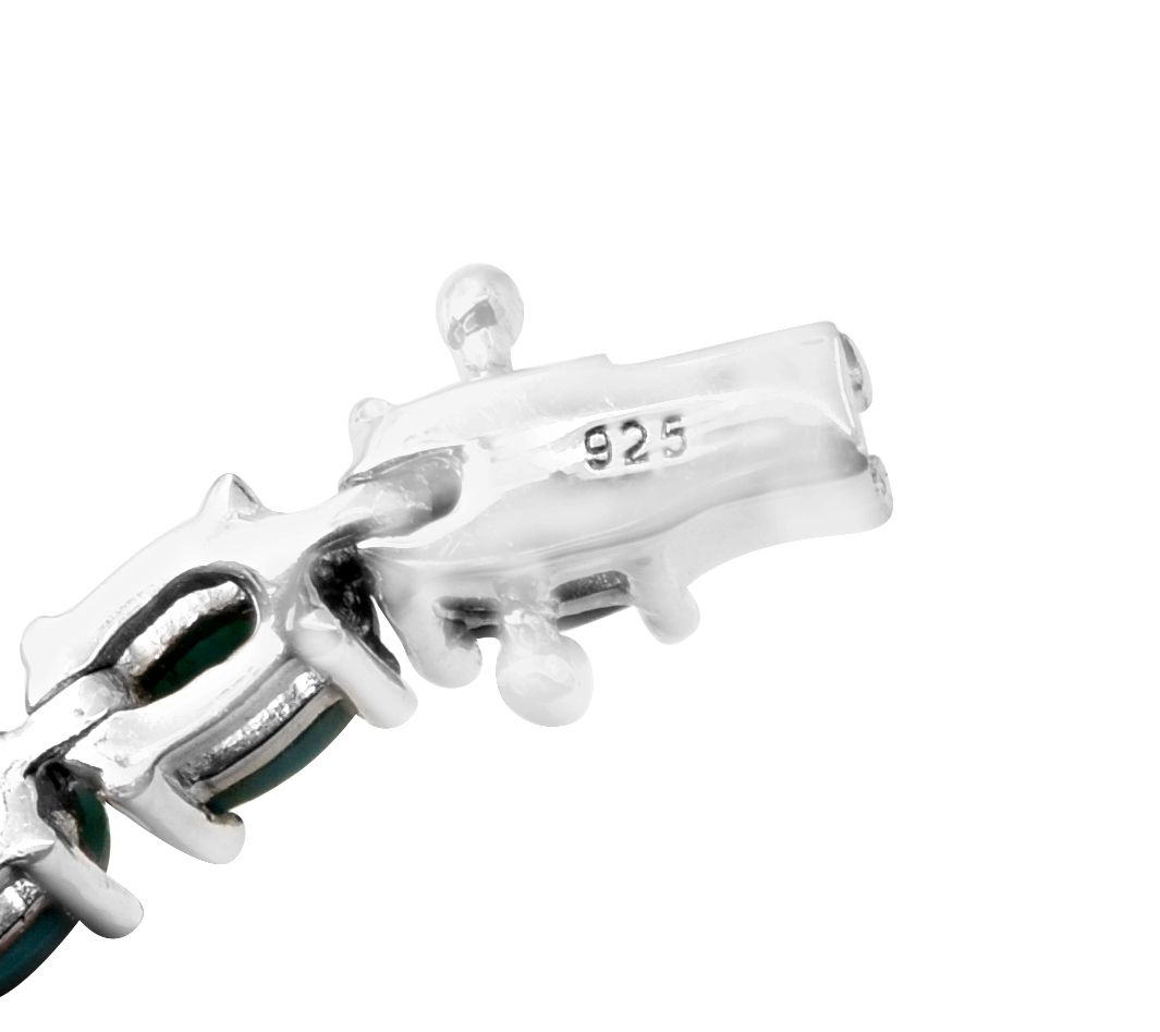 Sterling Silver Turquoise Tennis Bracelet