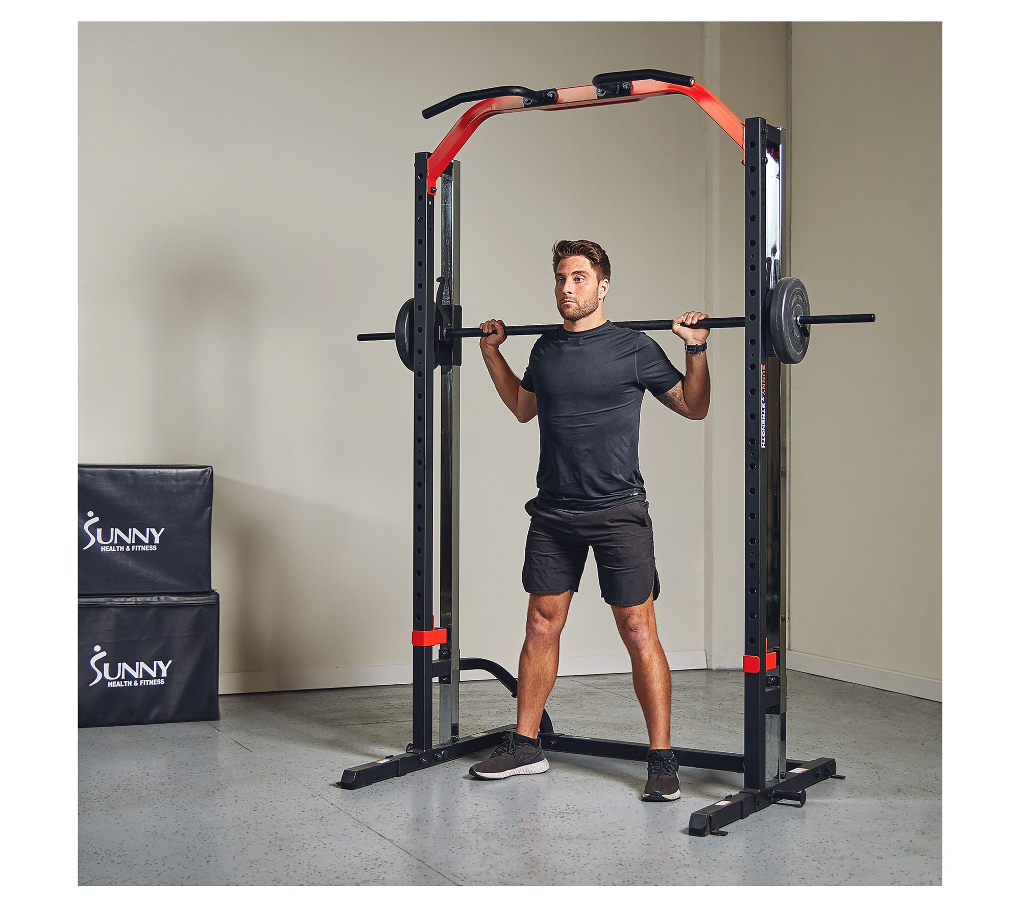 Sunny Health & Fitness Smith Machine Squat Rack