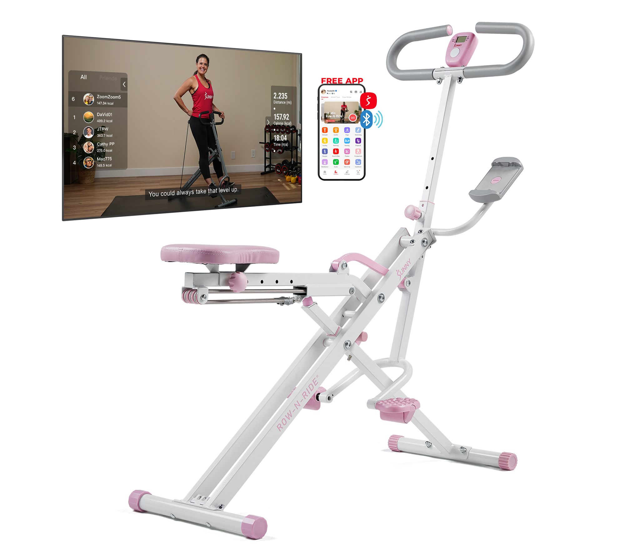 Sunny Row-N-Ride Squat & Glute Machine