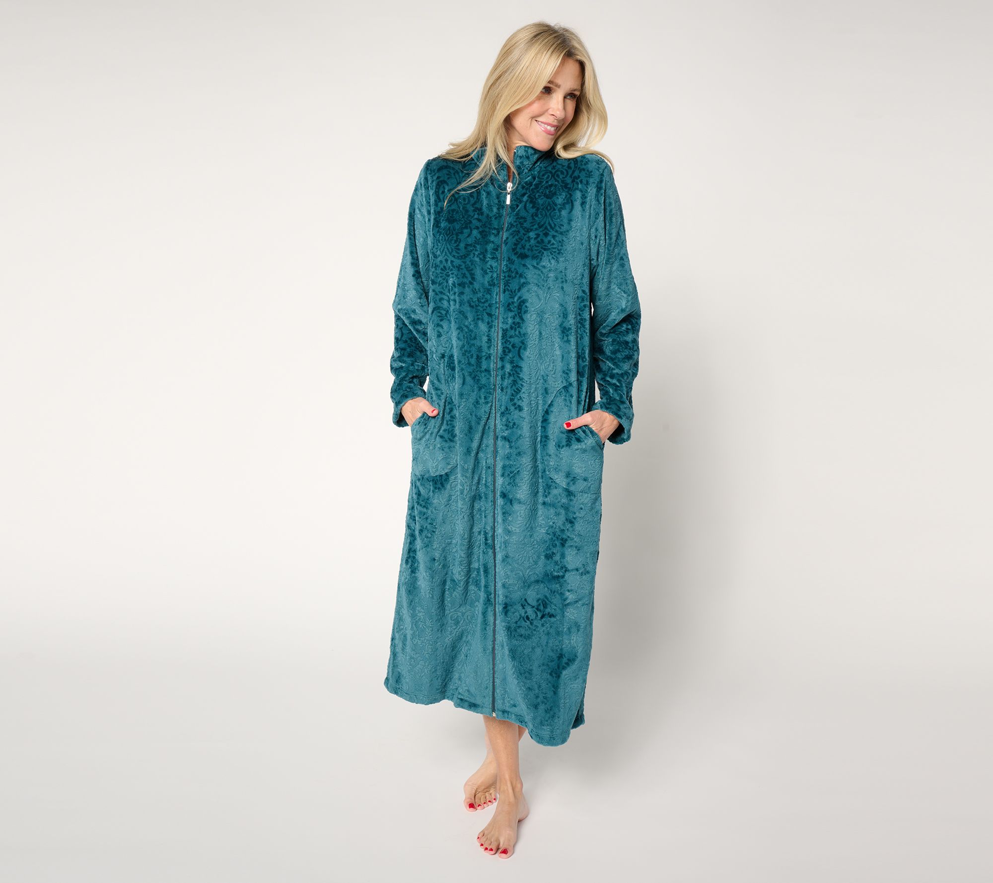 Stan Herman Winter Damask Burnout Silky Plush 48