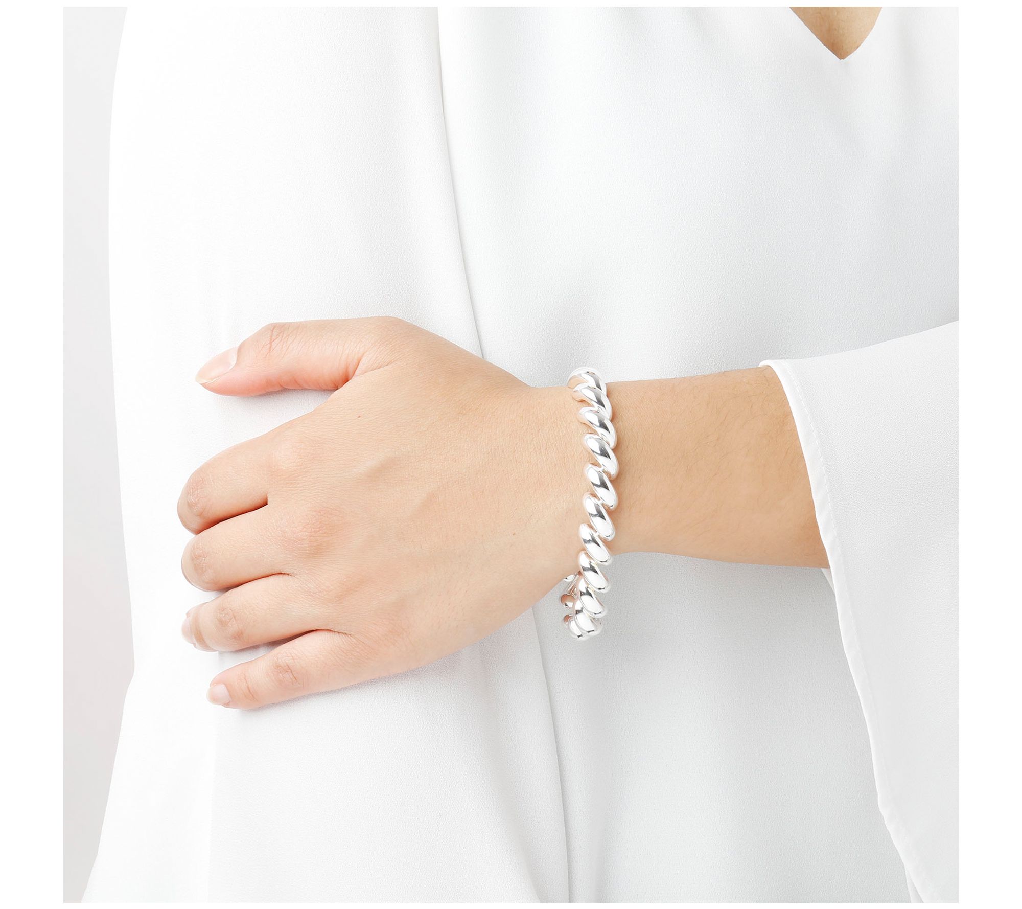 UltraFine Silver Polished San Marco Bracelet
