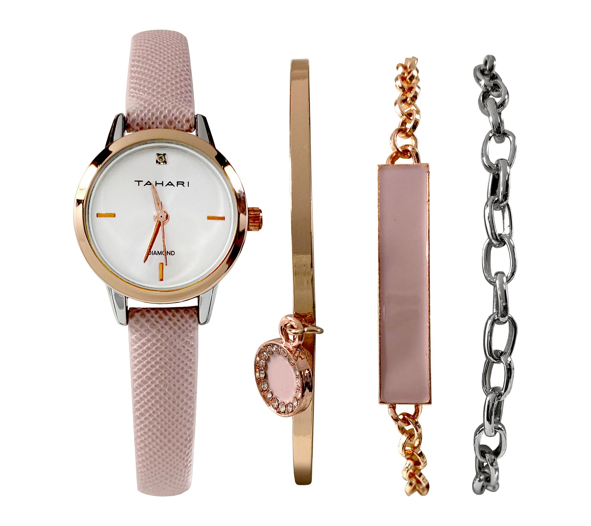 Tahari Women's Two-Tone 4 Piece Bracelet & Watch Set